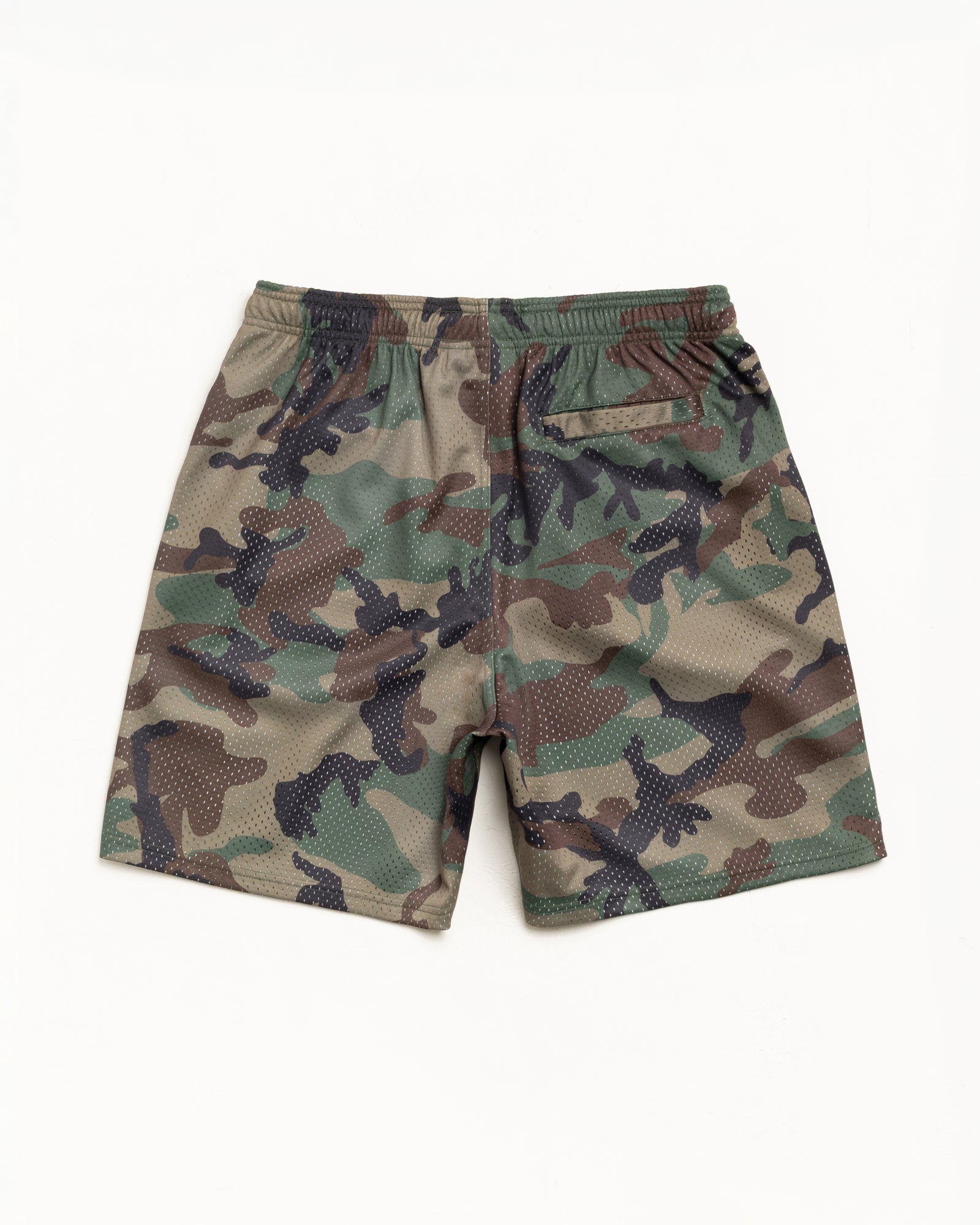 Basic Mesh Short shorts in the color Woodland Camo