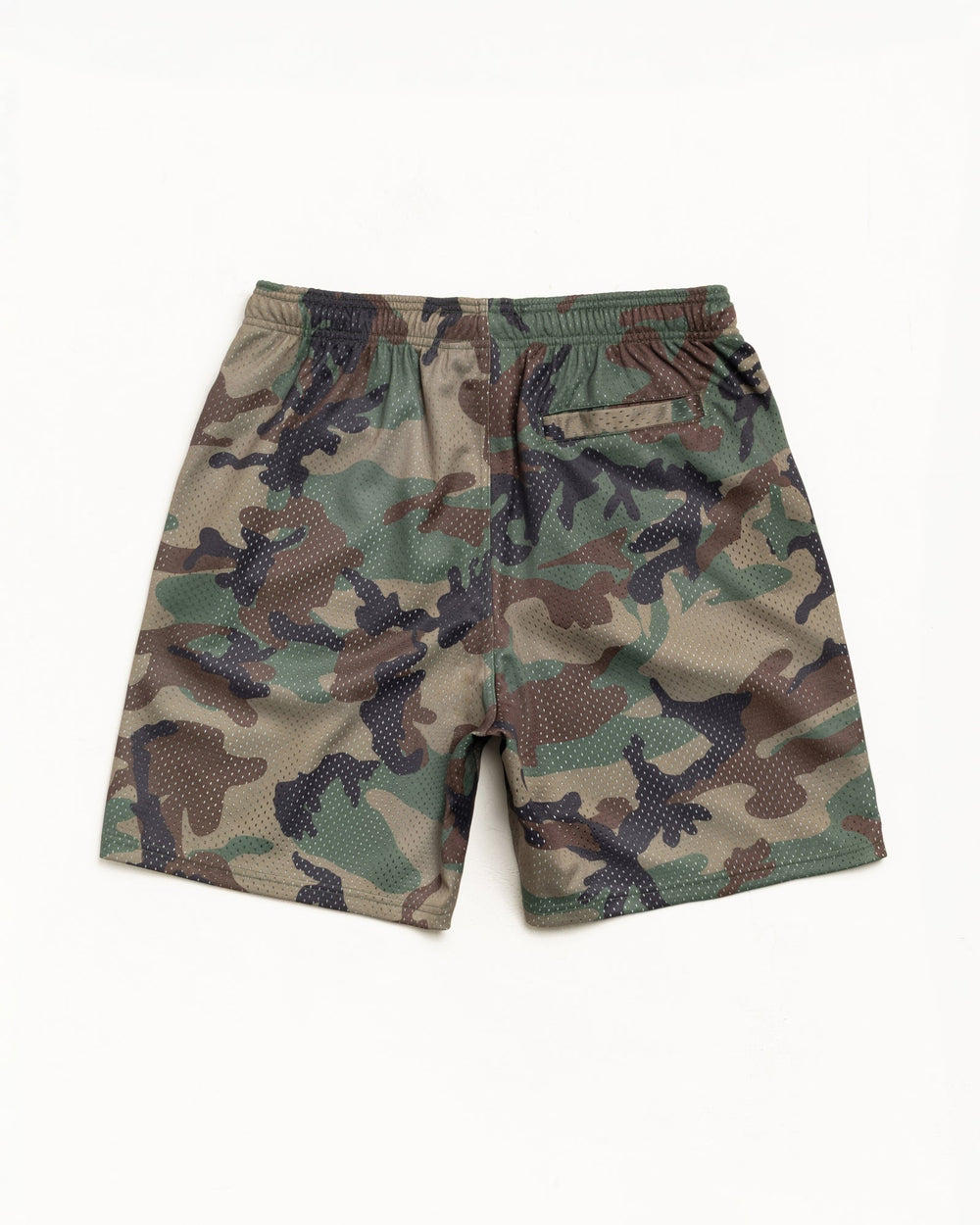 Basic Mesh Short shorts in the color Woodland Camo