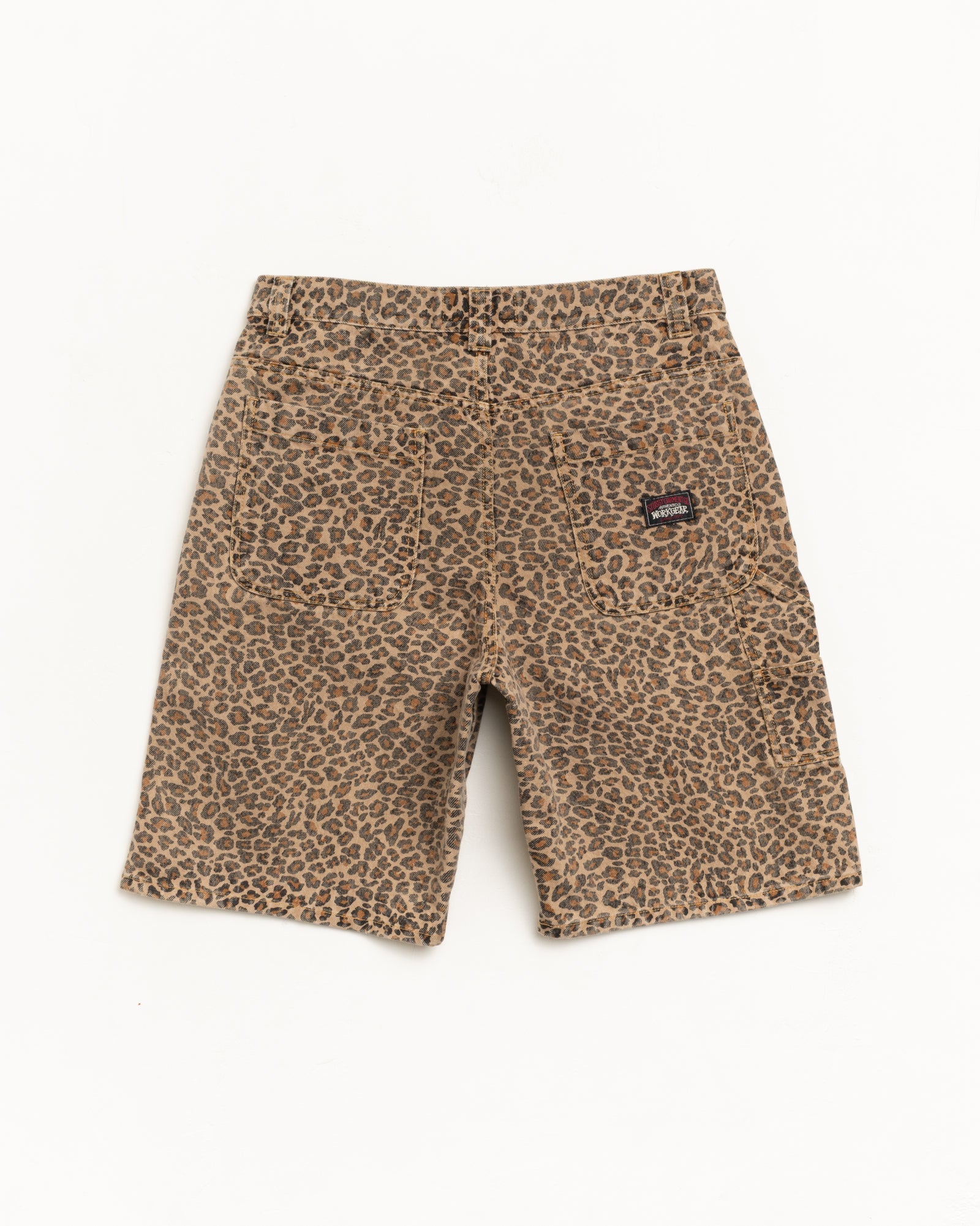 Work Short Vintage Wash Mens Regular In Leopard