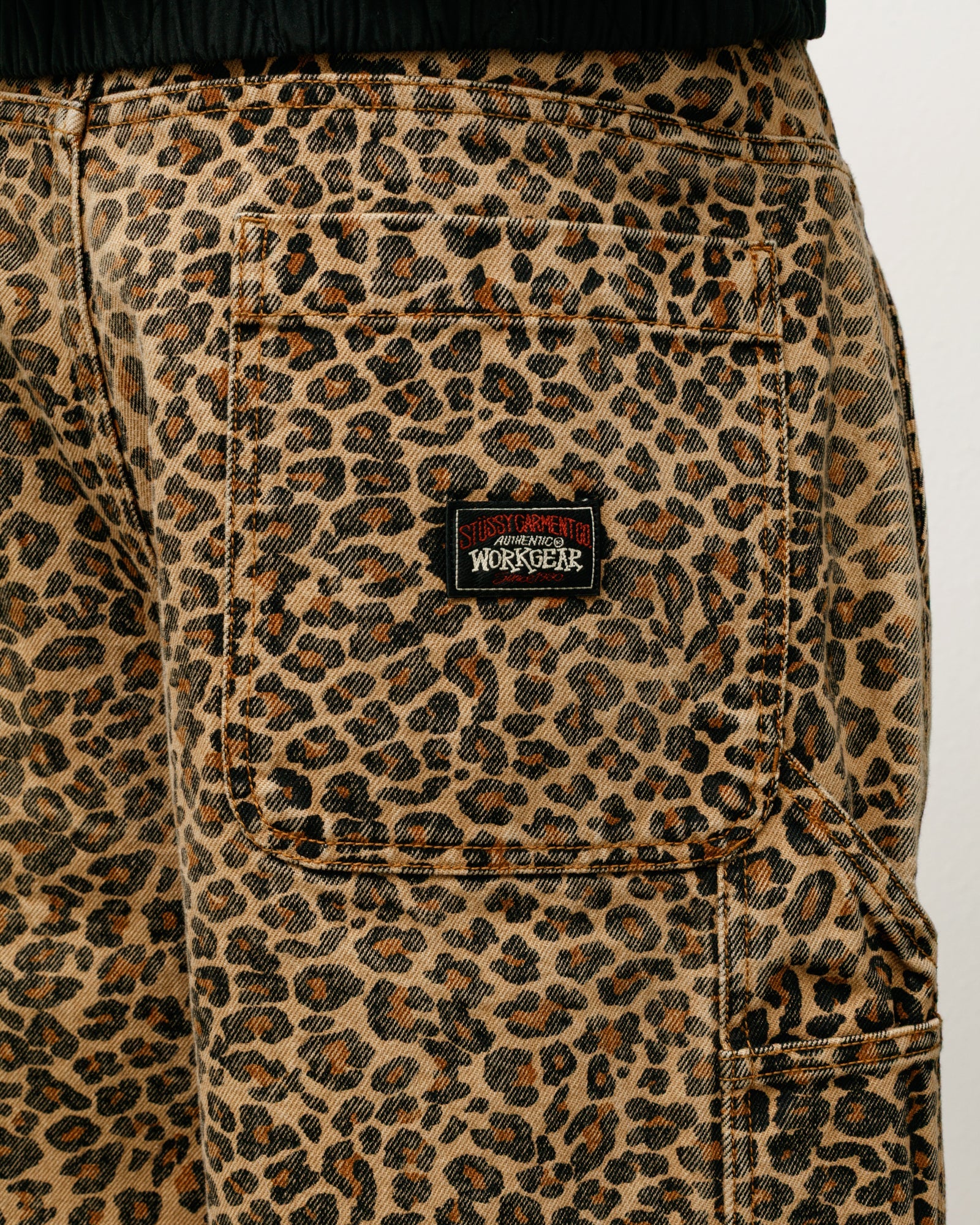 Work Short Vintage Wash Mens Regular In Leopard