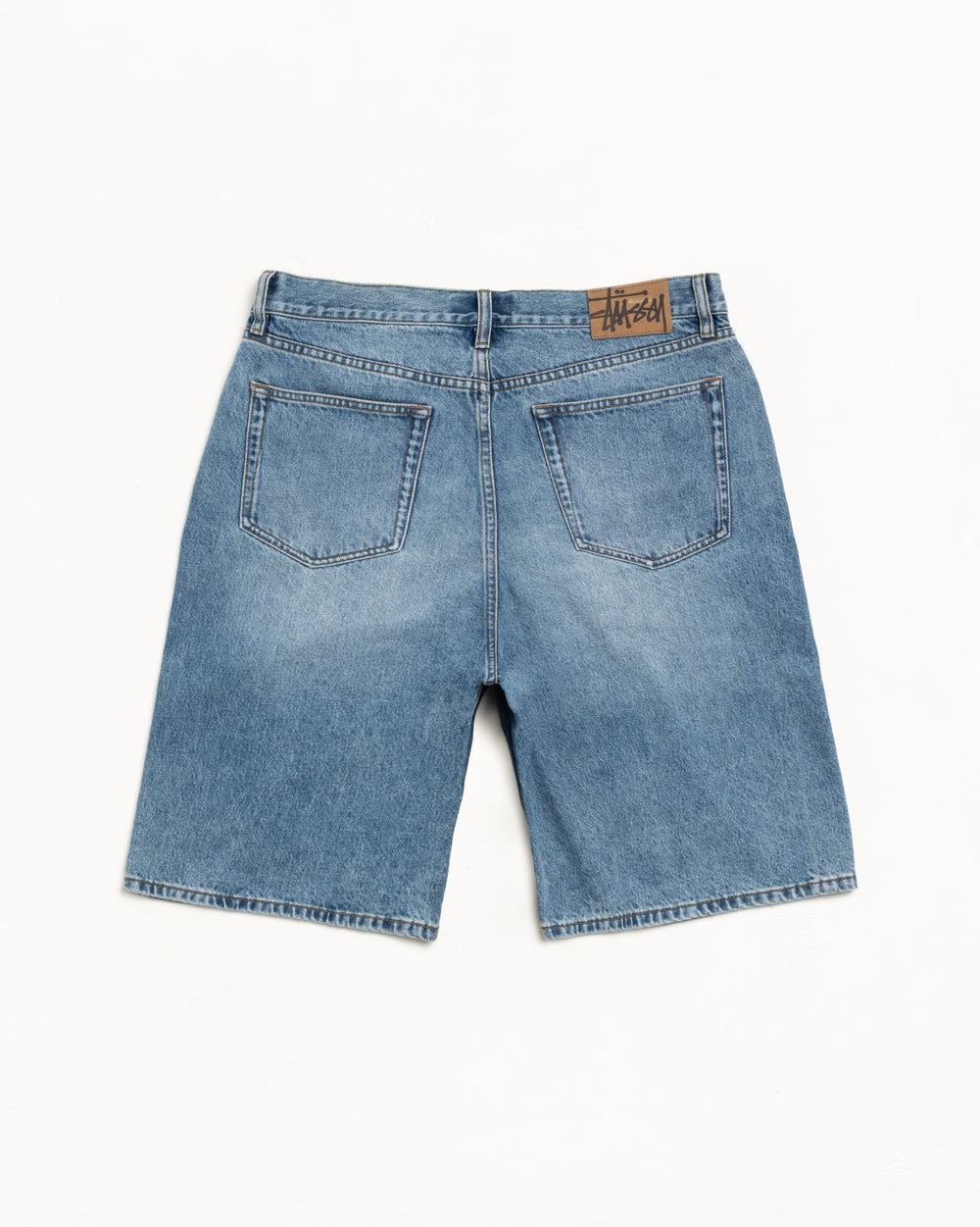 Big Ol Short Denim Mens Regular In Indigo Stone Wash
