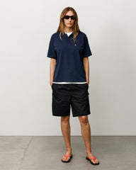 Stüssy Transit Short unisex in black CORDURA nylon, classic fit with elastic waist and pockets | product-card-slider