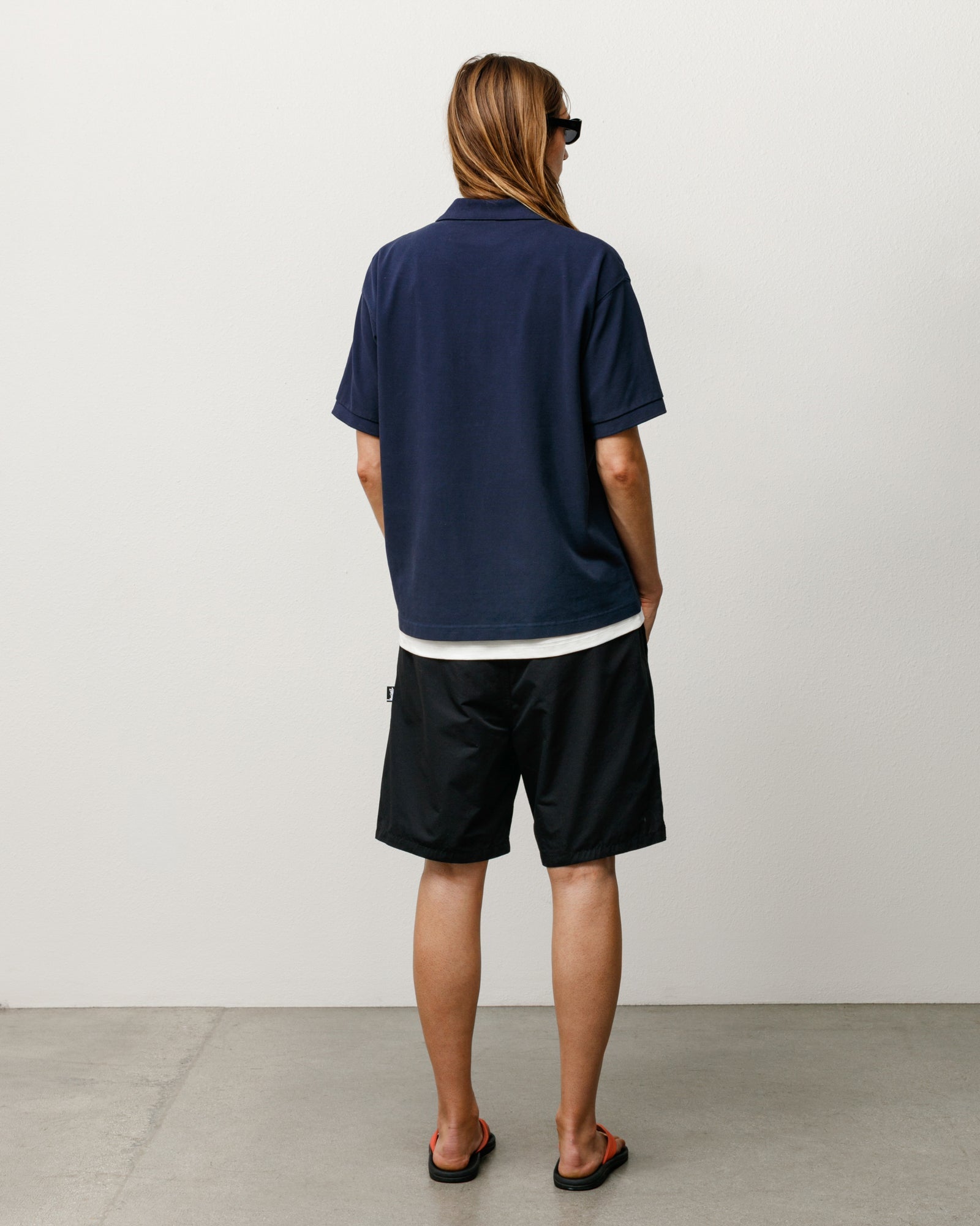 Transit Short unisex shorts in black CORDURA nylon-cotton with elastic waist and side pockets