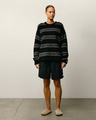 Stüssy Stock Water Short in Black, unisex nylon swim short with elastic waist | product-card-slider