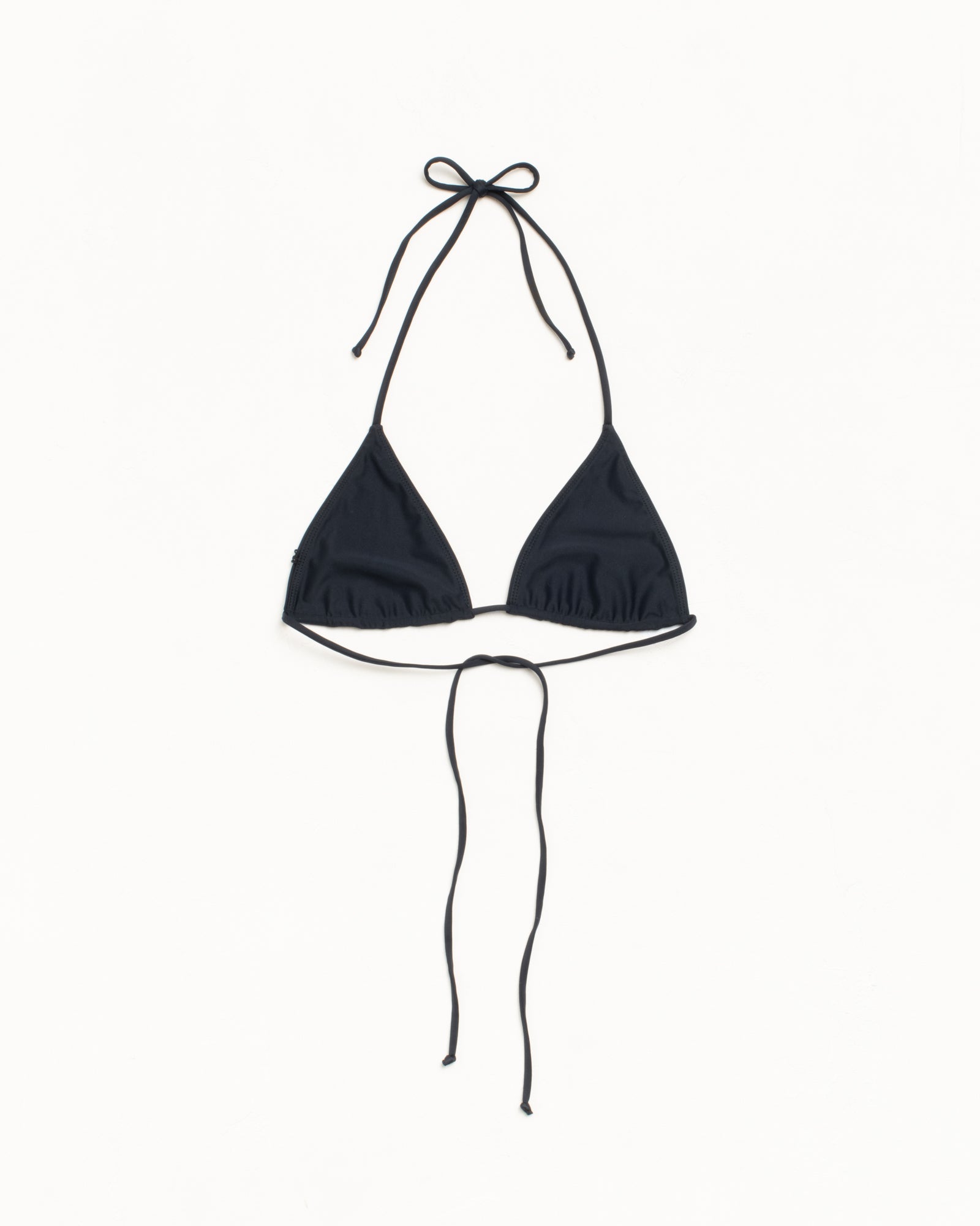 Triangle Bikini Top Womens in the color Black