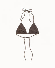 Triangle Bikini Top Womens Regular In Brown