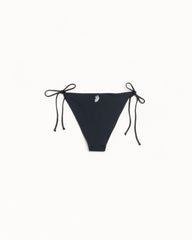 Side Tie Bikini Bottom Womens Swimwear in the color Black