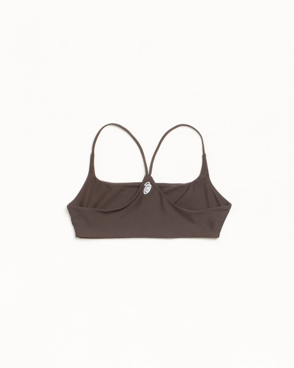 Halter Bikini Top Womens Swimwear in the color Brown
