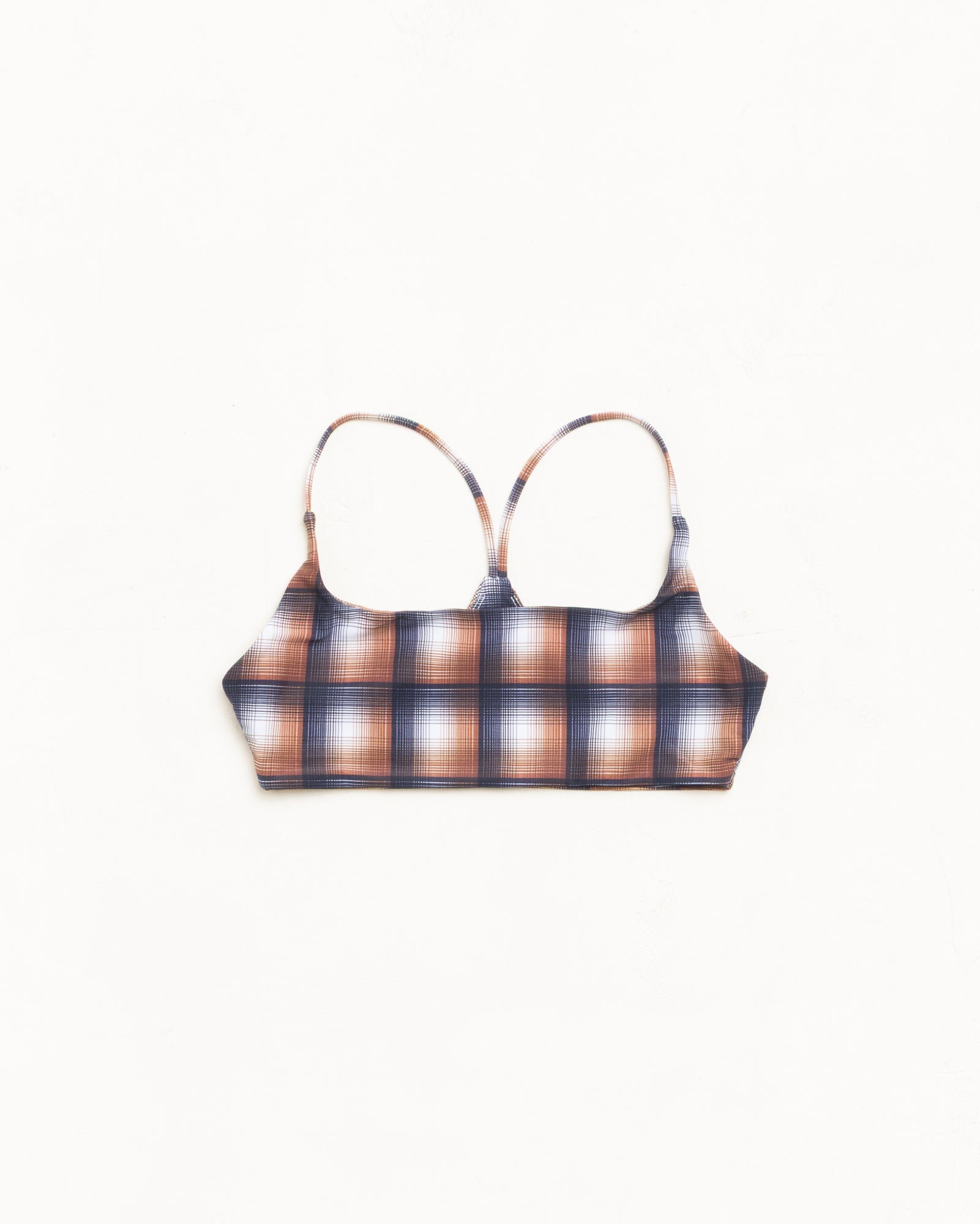 Halter Bikini Top Womens Sleeveless In Brown Plaid | hero:main:collection:new-arrivals,shirts,tops-shirts,all,tees,outerwear,denim,knits,accessories,sunglasses,hoodies,sweats,mens-hoodies-sweatshirts,shorts,pants,bottoms,crew-sweats,zip-ups,swim,sweatpants,graphics,lazy-tees,mens-swim,womens-swim,swim,basic-9twenty,button-ups,jerseys,thermals,shorts,trunks,cargos,denim-jeans,bottoms,bags,belts,wearables,gear,footwear,button-ups,basic-tops,jerseys, | product-card-slider