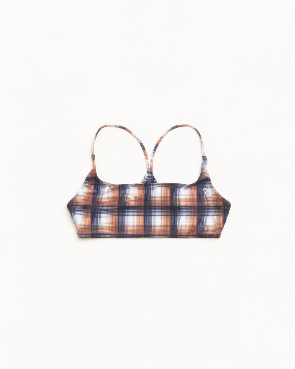 Halter Bikini Top Womens Sleeveless In Brown Plaid | hero:main:collection:new-arrivals,shirts,tops-shirts,all,tees,outerwear,denim,knits,accessories,sunglasses,hoodies,sweats,mens-hoodies-sweatshirts,shorts,pants,bottoms,crew-sweats,zip-ups,swim,sweatpants,graphics,lazy-tees,mens-swim,womens-swim,swim,basic-9twenty,button-ups,jerseys,thermals,shorts,trunks,cargos,denim-jeans,bottoms,bags,belts,wearables,gear,footwear,button-ups,basic-tops,jerseys, | product-card-slider