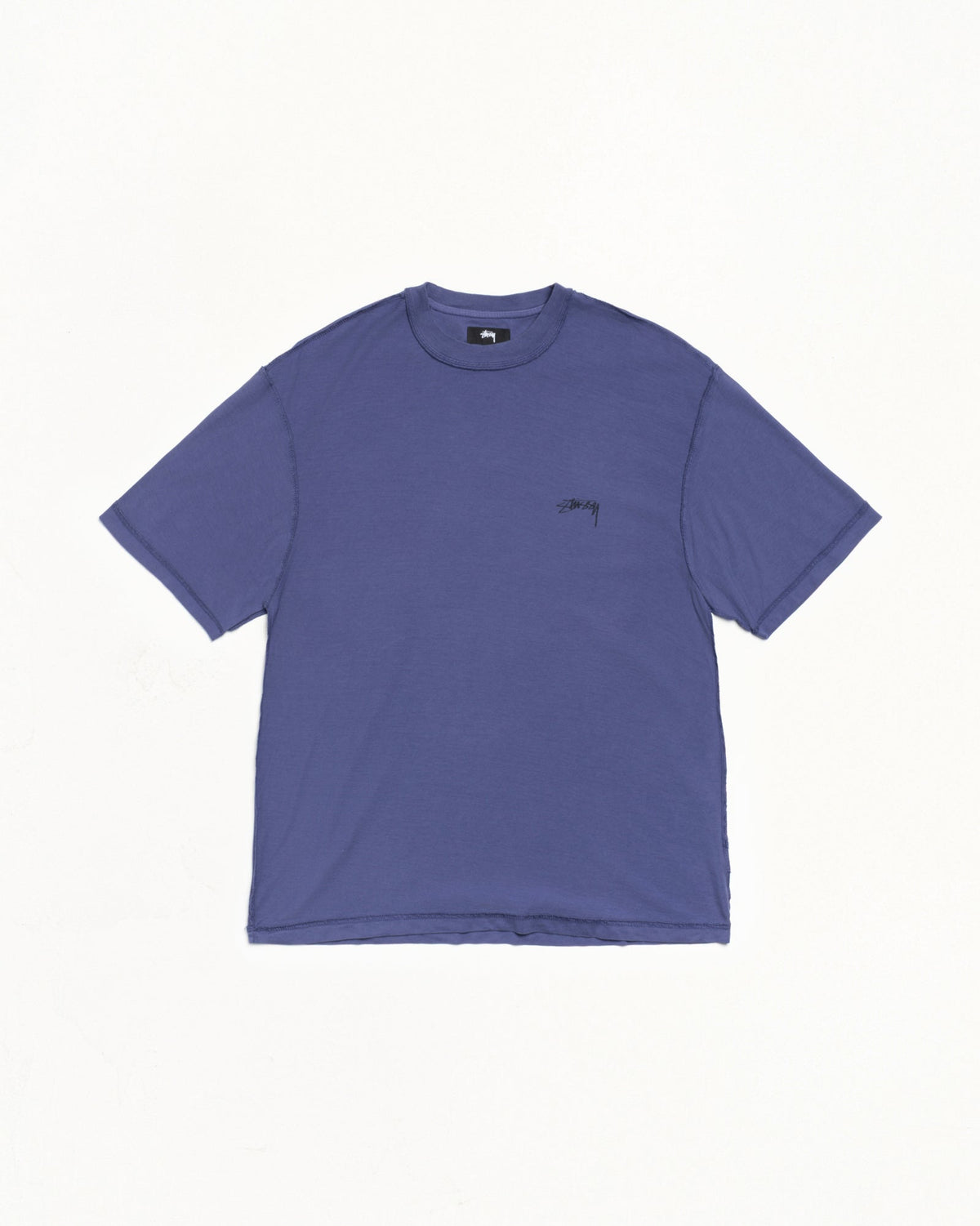 Stüssy Lazy Tee Short Sleeve Tee in Vintage Navy | hero:main:collection:graphics,lazy-tees,mens-swim,womens-swim,swim,basic-9twenty,button-ups,jerseys,thermals,shorts,trunks,cargos,denim-jeans,bottoms,bags,belts,wearables,gear,footwear,button-ups,basic-tops,jerseys,new-arrivals,shirts,tops-shirts,all,tees,outerwear,denim,knits,accessories,sunglasses,hoodies,sweats,mens-hoodies-sweatshirts,shorts,pants,bottoms,crew-sweats,zip-ups,swim,sweatpants, | product-card-slider