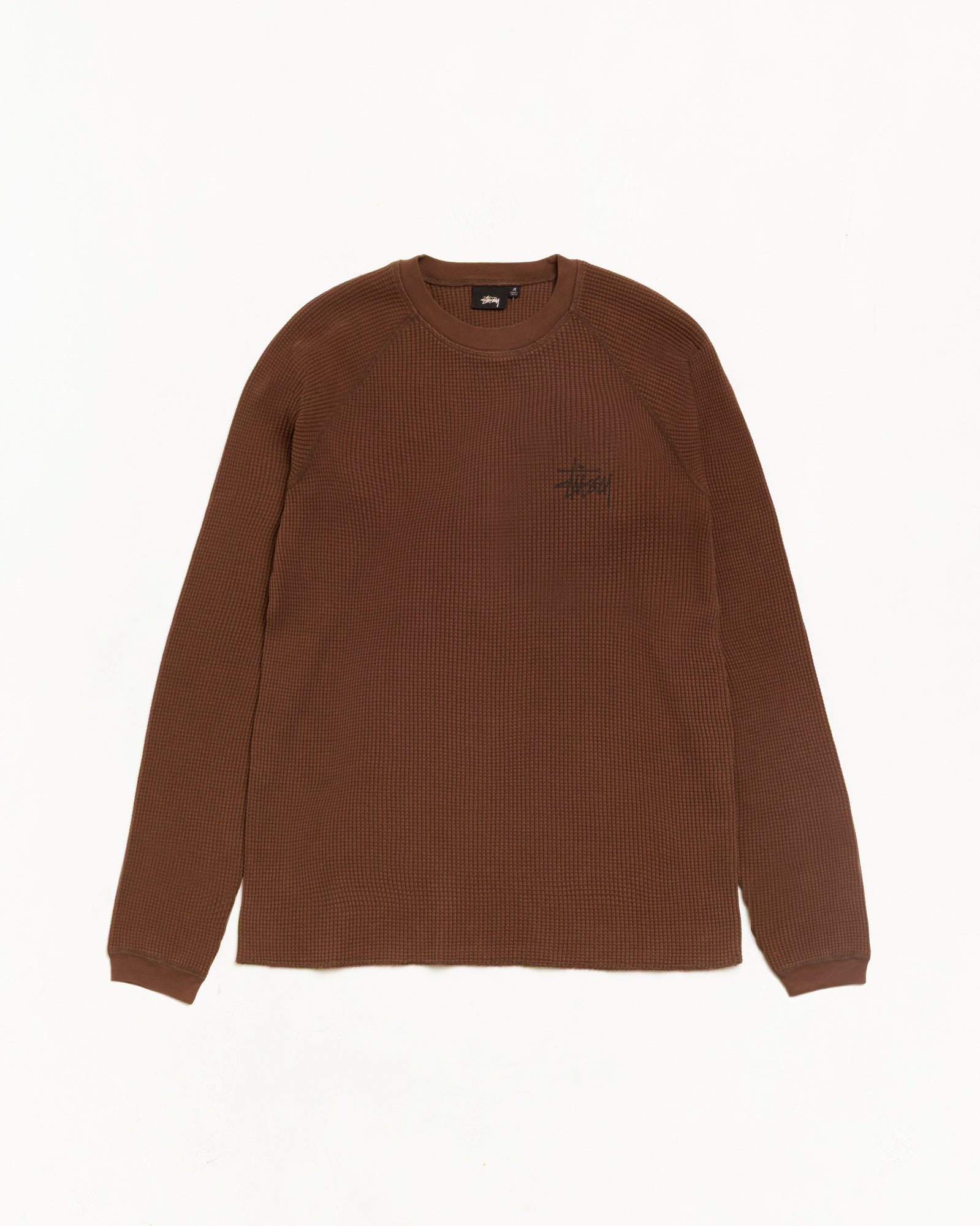 Raglan Thermal Basic Stock Unisex Long Sleeve In Brown | product-card-slider