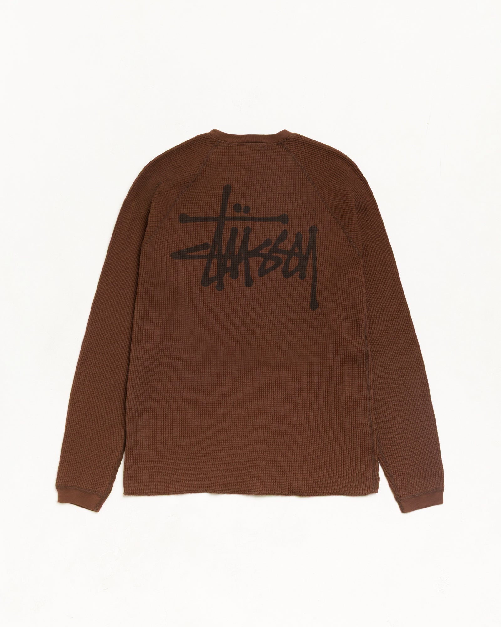 Raglan Thermal Basic Stock Unisex Long Sleeve In Brown | hero:main:collection:new-arrivals,shirts,tops-shirts,all,tees,outerwear,denim,knits,accessories,sunglasses,hoodies,sweats,mens-hoodies-sweatshirts,shorts,pants,bottoms,crew-sweats,zip-ups,swim,sweatpants,graphics,lazy-tees,swim,basic-9twenty,button-ups,shorts,cargos,denim-jeans,bottoms,bags,belts,wearables,gear,footwear,button-ups,basic-tops,jerseys,big-ol,classics,thermals,jackets,all, | product-card-slider