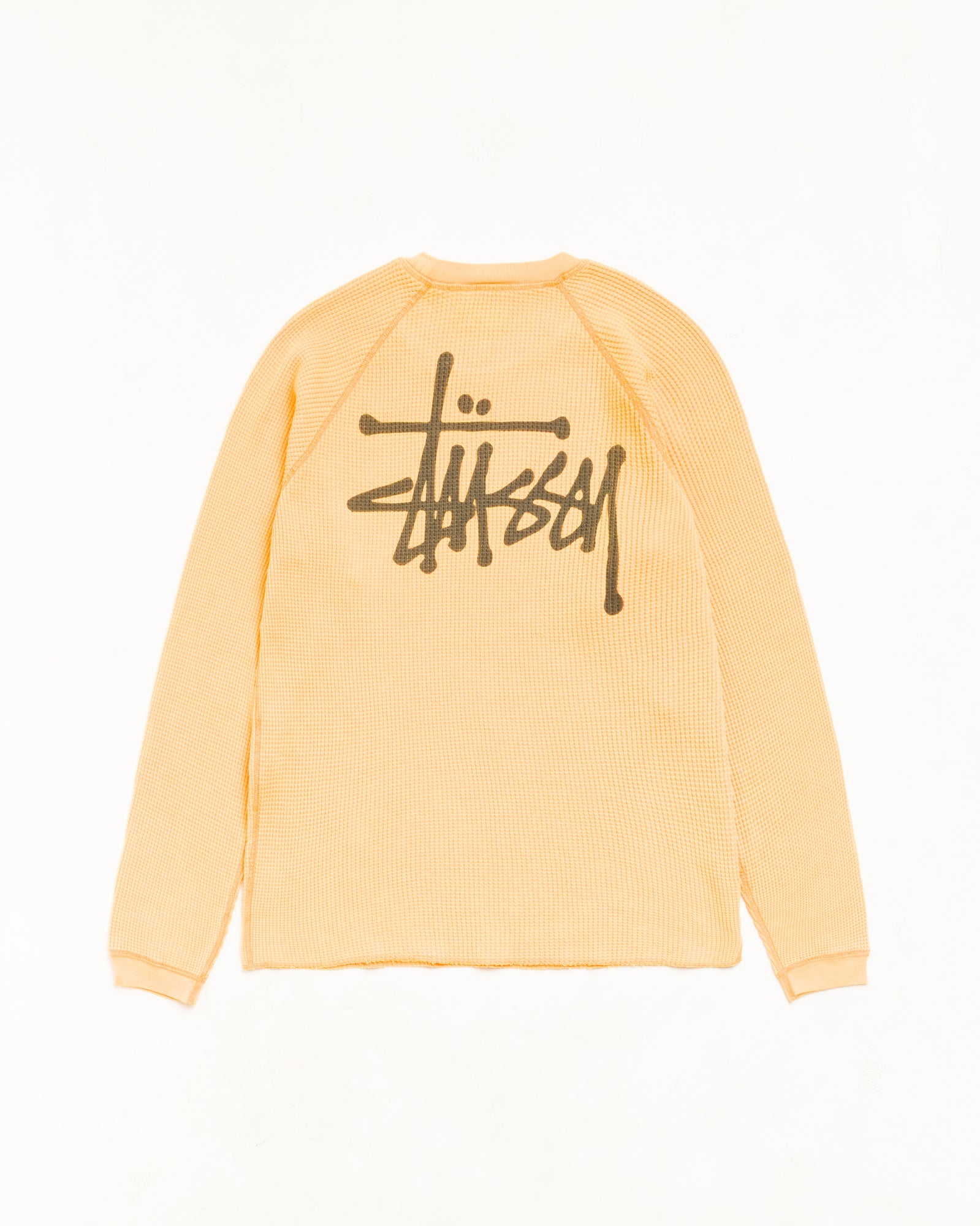 Basic Stüssy Thermal long-sleeve top in Orange | hero:main:collection:new-arrivals,shirts,tops-shirts,all,tees,outerwear,denim,knits,accessories,sunglasses,hoodies,sweats,mens-hoodies-sweatshirts,shorts,pants,bottoms,crew-sweats,zip-ups,swim,sweatpants,graphics,lazy-tees,mens-swim,womens-swim,swim,basic-9twenty,button-ups,jerseys,thermals,shorts,trunks,cargos,denim-jeans,bottoms,bags,belts,wearables,gear,footwear,button-ups,basic-tops,jerseys, | product-card-slider