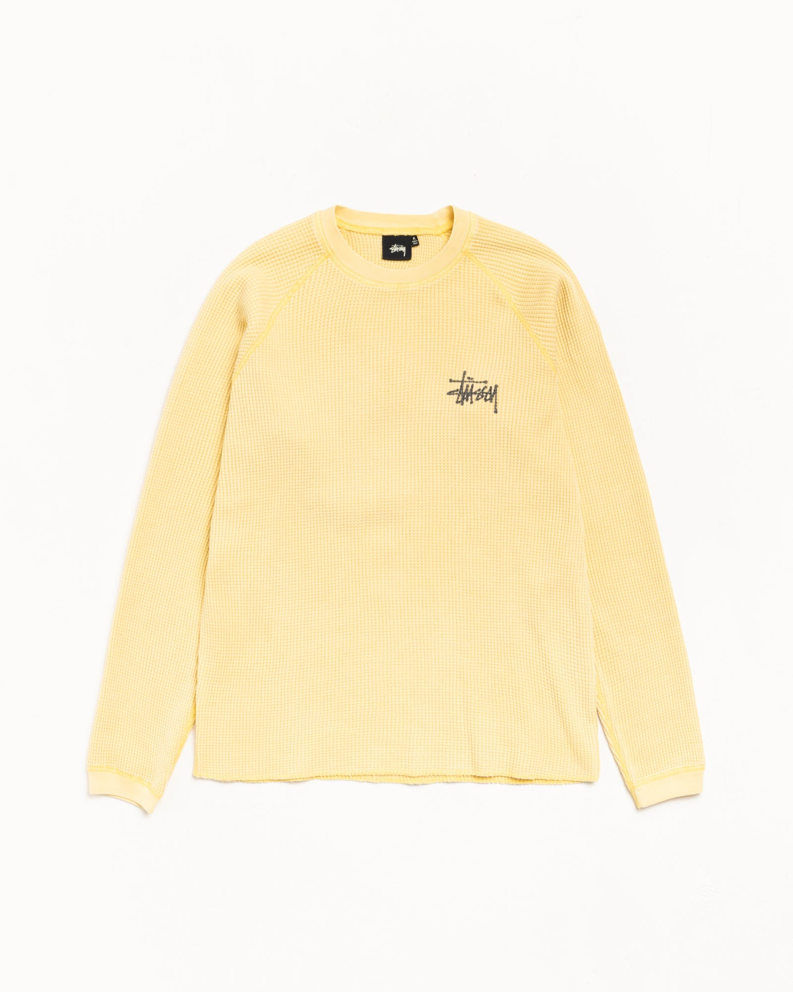 Basic Stüssy Thermal Long Sleeve in Pale Yellow | product-card-slider