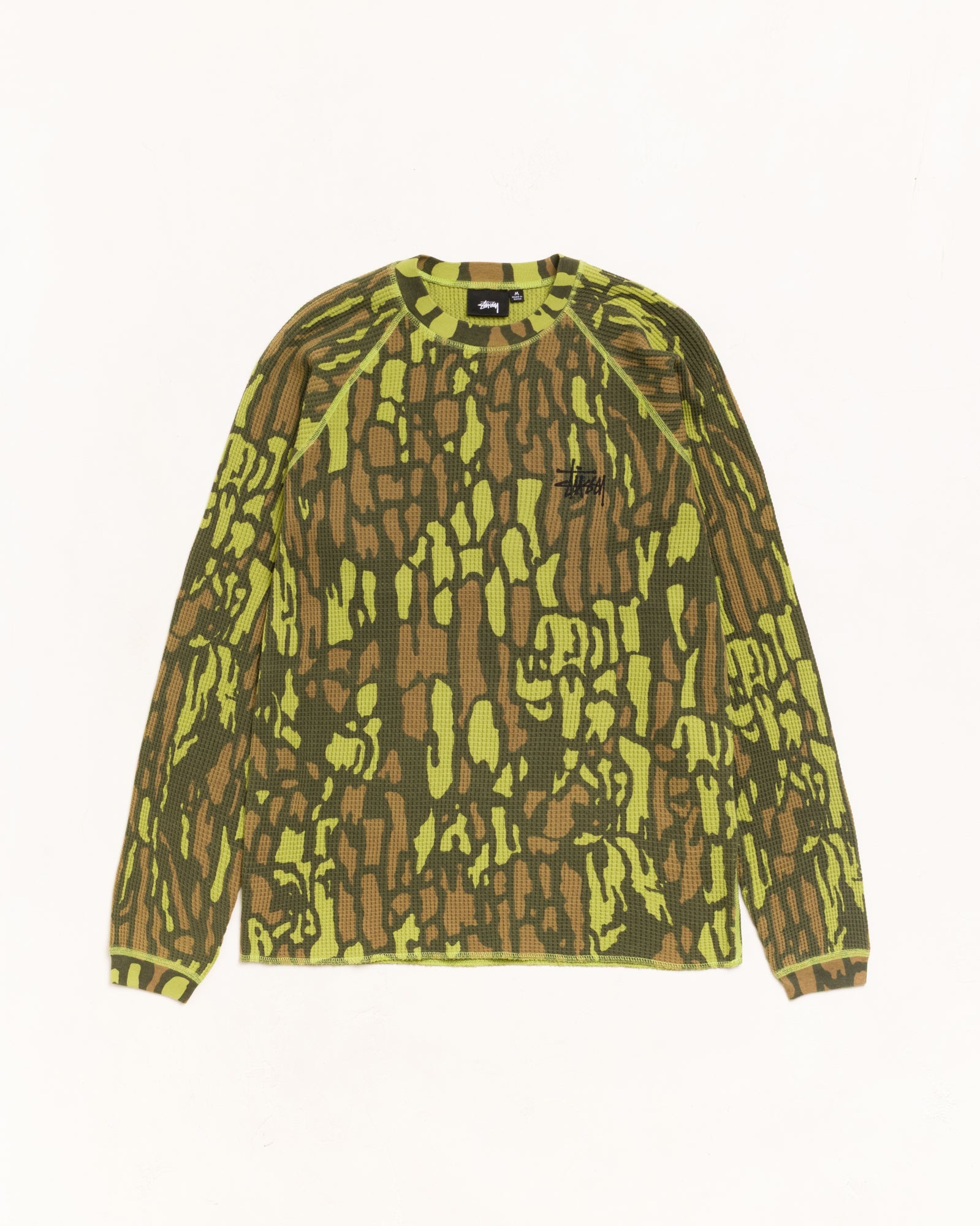 Raglan Thermal Basic Stock Unisex Long Sleeve In Tree Bark Camo | product-card-slider
