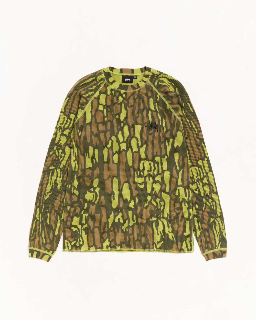 Raglan Thermal Basic Stock Unisex Long Sleeve In Tree Bark Camo | product-card-slider