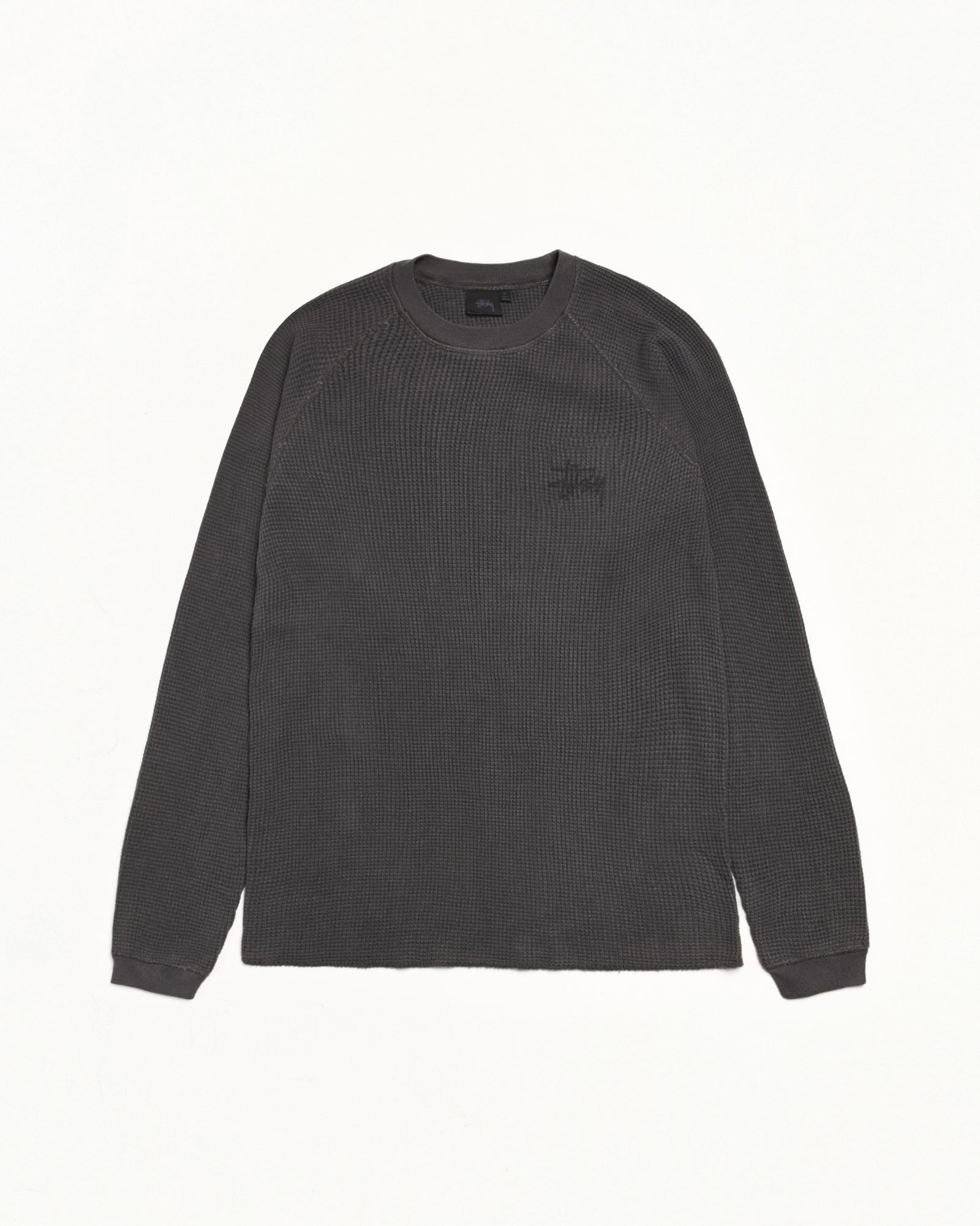 Basic Stüssy Thermal Knit in Washed Black | product-card-slider