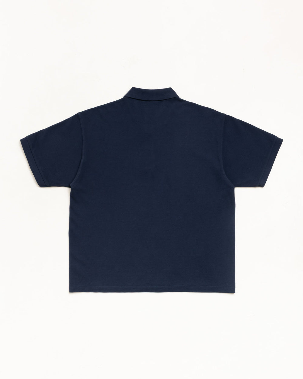 Classic Pique Polo shirt in Navy, unisex short sleeve cotton pique.
