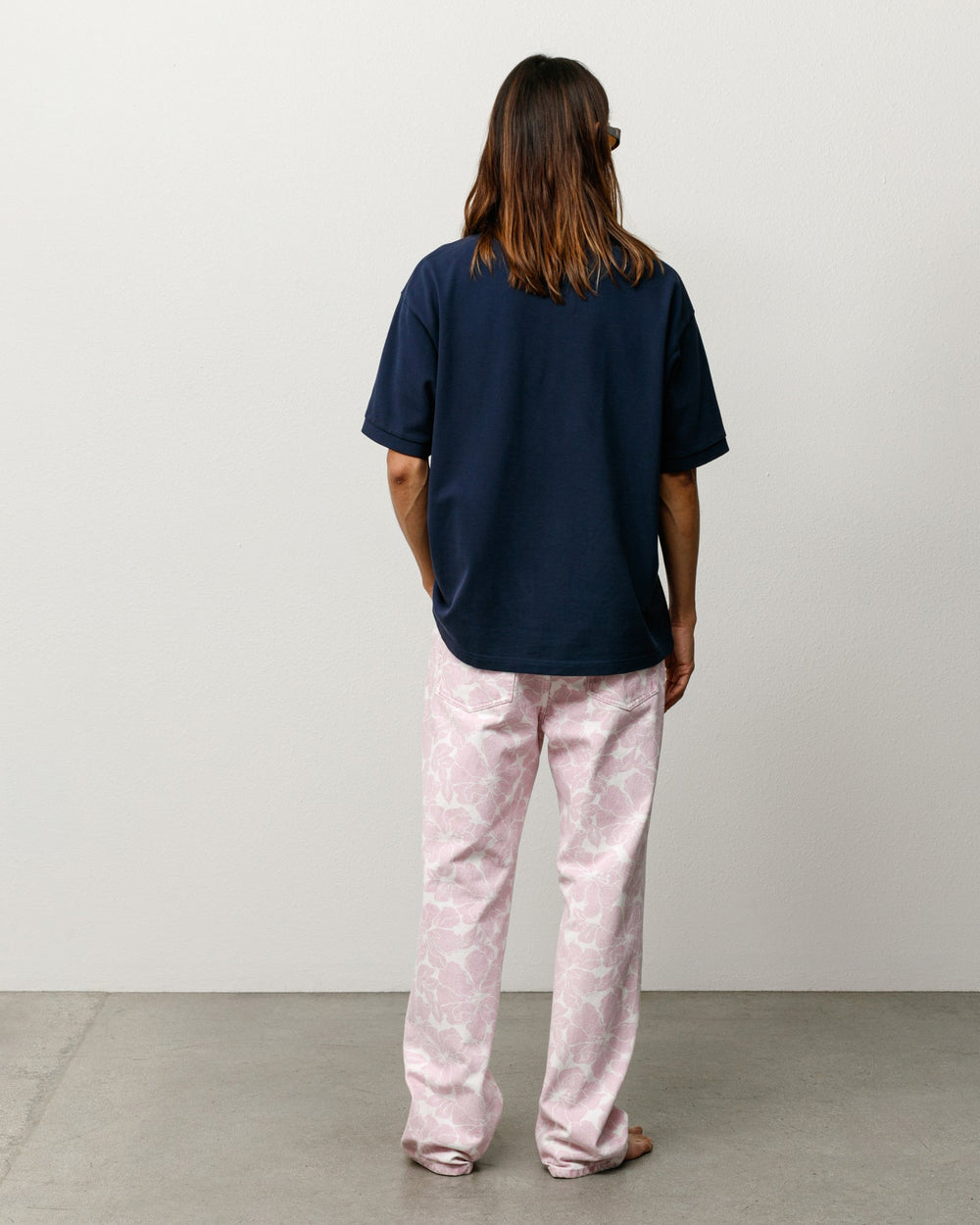 Classic Pique Polo Shirt in Navy, midweight cotton pique with rib collar and cuffs