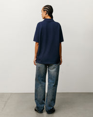 Classic Pique Polo Shirt in the color Navy by Stüssy
