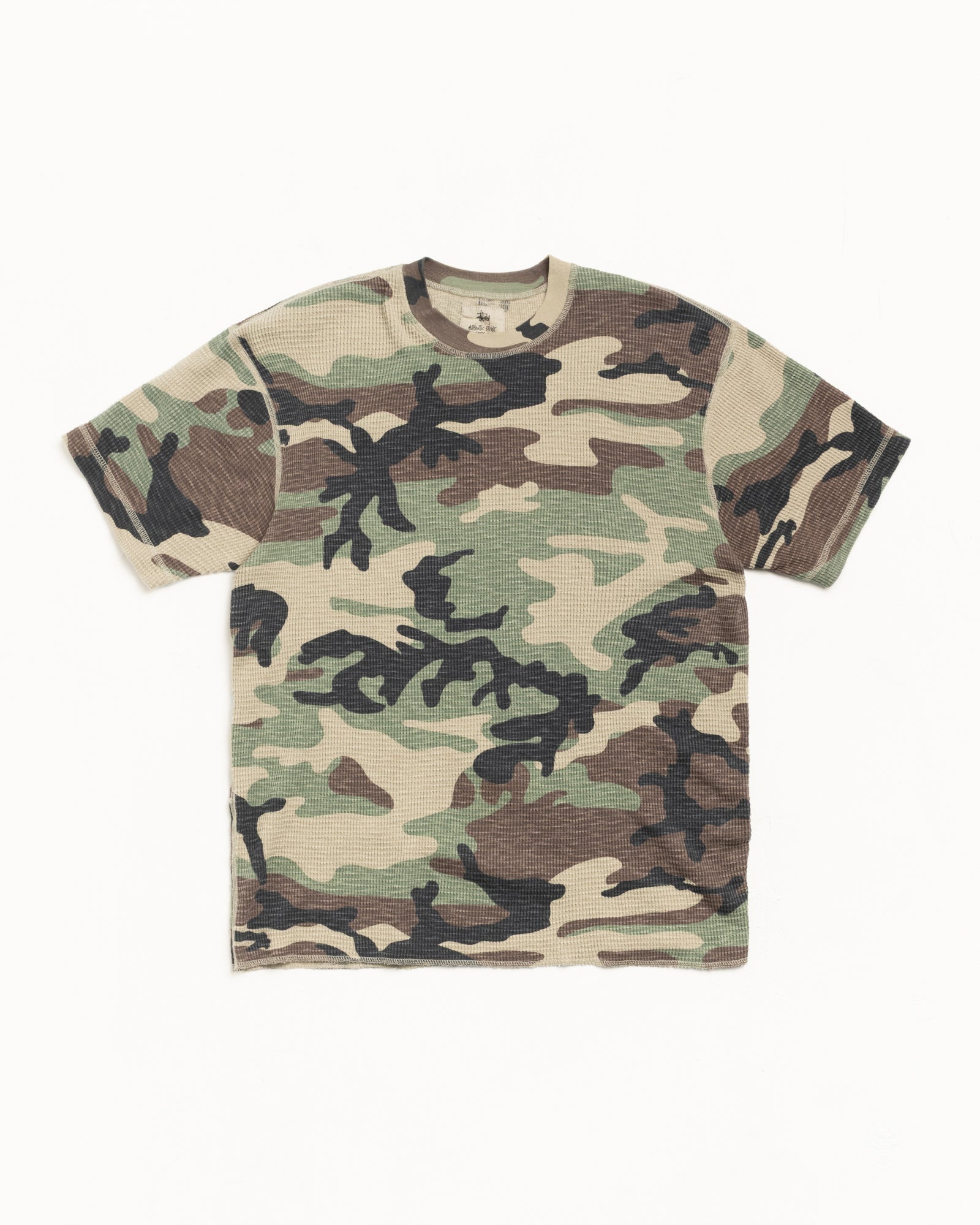 Pigment Dyed SS Thermal Short Sleeve Tee in the Camo color | hero:main:collection:new-arrivals,shirts,tops-shirts,all,tees,outerwear,denim,knits,accessories,sunglasses,hoodies,sweats,mens-hoodies-sweatshirts,shorts,pants,bottoms,crew-sweats,zip-ups,swim,sweatpants,graphics,lazy-tees,mens-swim,womens-swim,swim,basic-9twenty,button-ups,jerseys,thermals,shorts,trunks,cargos,denim-jeans,bottoms,bags,belts,wearables,gear,footwear,button-ups,basic-tops,jerseys, | product-card-slider