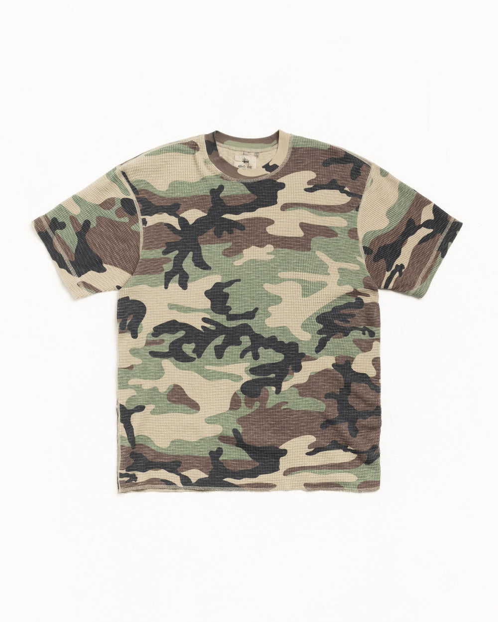 Pigment Dyed SS Thermal Short Sleeve Tee in the Camo color | hero:main:collection:new-arrivals,shirts,tops-shirts,all,tees,outerwear,denim,knits,accessories,sunglasses,hoodies,sweats,mens-hoodies-sweatshirts,shorts,pants,bottoms,crew-sweats,zip-ups,swim,sweatpants,graphics,lazy-tees,mens-swim,womens-swim,swim,basic-9twenty,button-ups,jerseys,thermals,shorts,trunks,cargos,denim-jeans,bottoms,bags,belts,wearables,gear,footwear,button-ups,basic-tops,jerseys, | product-card-slider