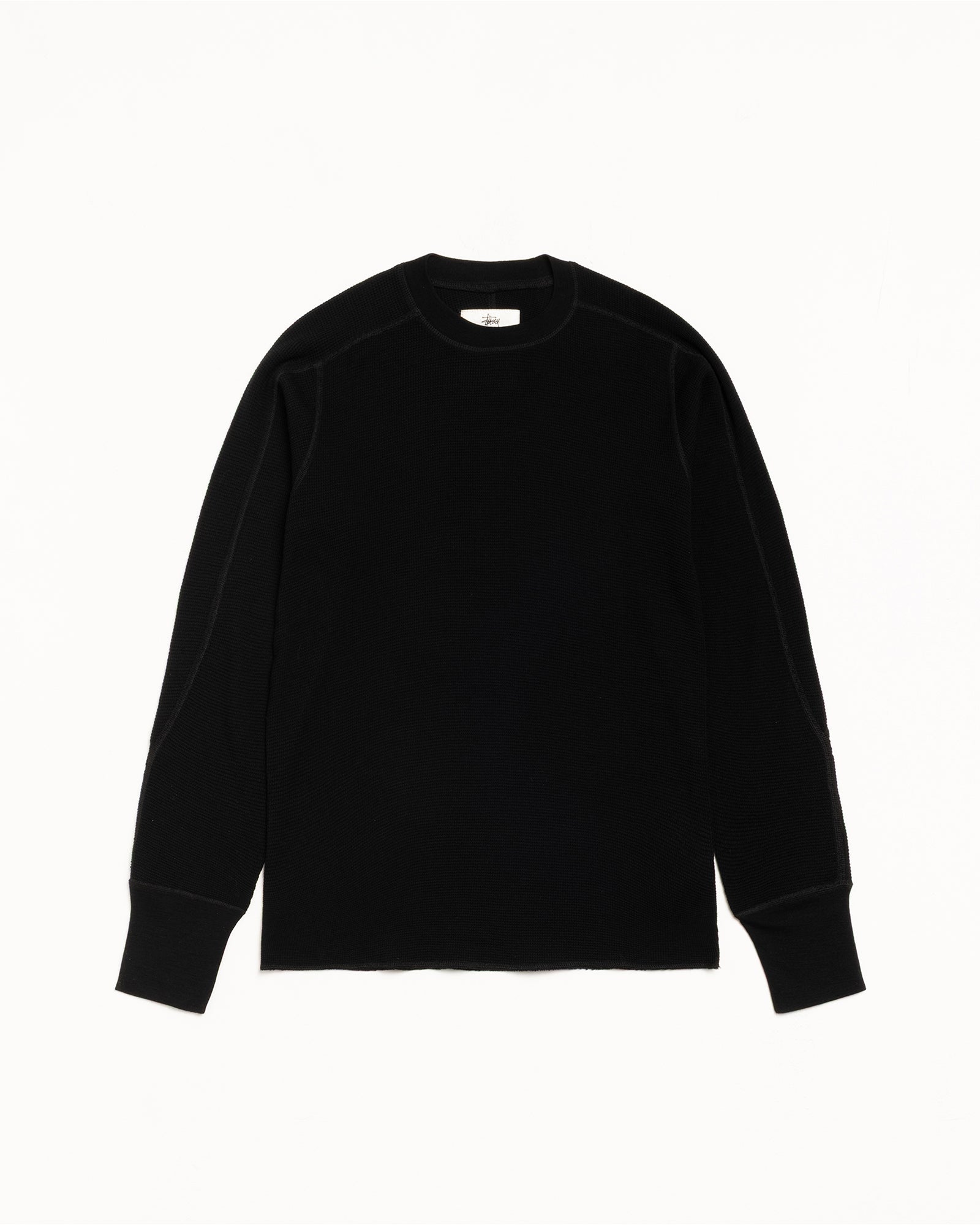 Wool LS Thermal Knit in Black | hero:main:collection:button-ups,basic-tops,jerseys,new-arrivals,shirts,tops-shirts,all,tees,outerwear,thermals,denim,knits,accessories,sunglasses,hoodies,sweats,mens-hoodies-sweatshirts,shorts,pants,bottoms,crew-sweats,zip-ups,swim,sweatpants, | product-card-slider