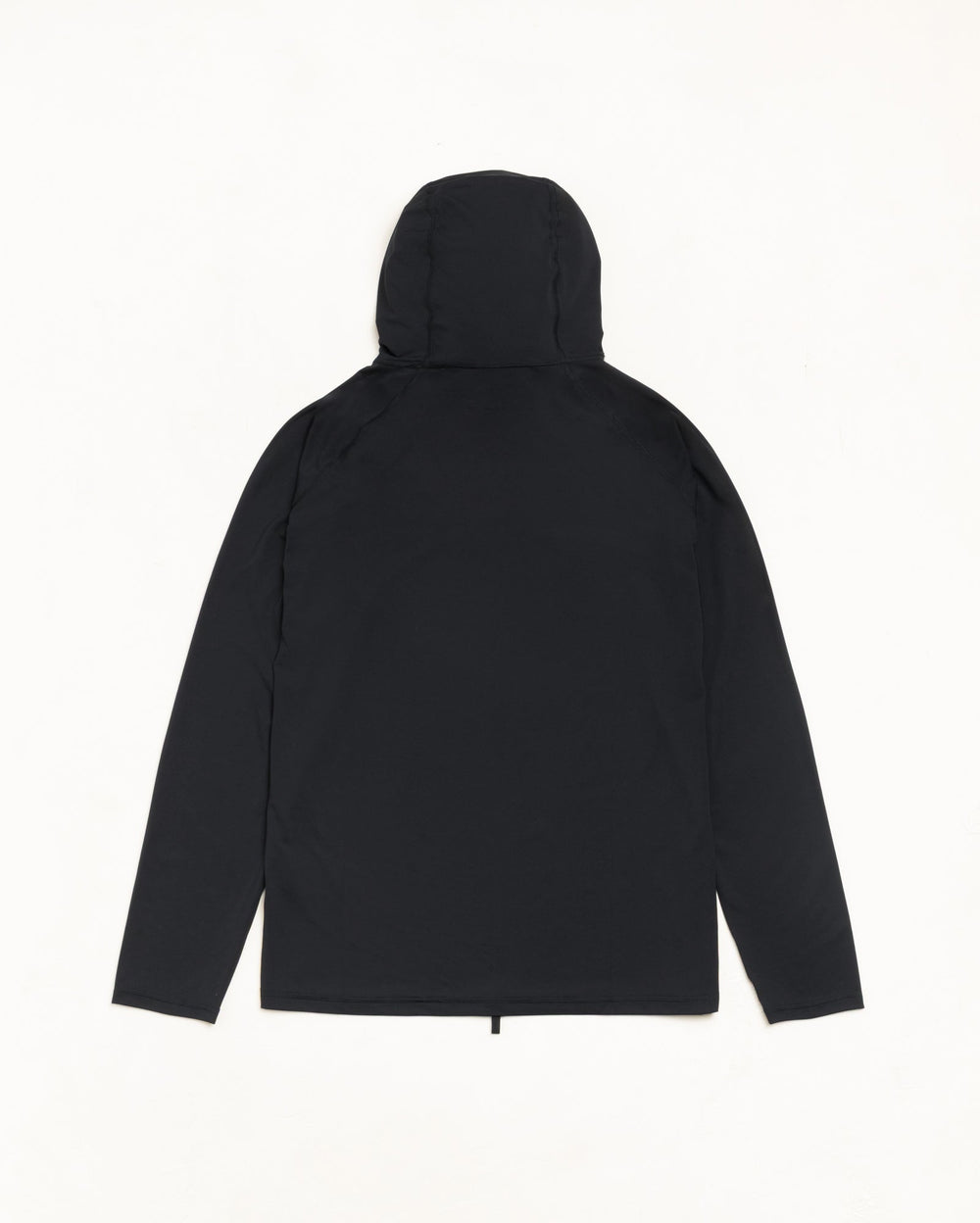 Ls Hooded Rash Guard Unisex Long Sleeve In Black