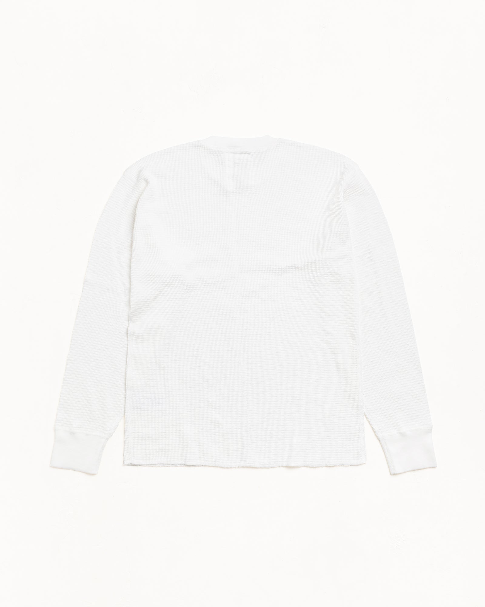 Pigment Dyed LS Thermal knit top in White | product-card-slider