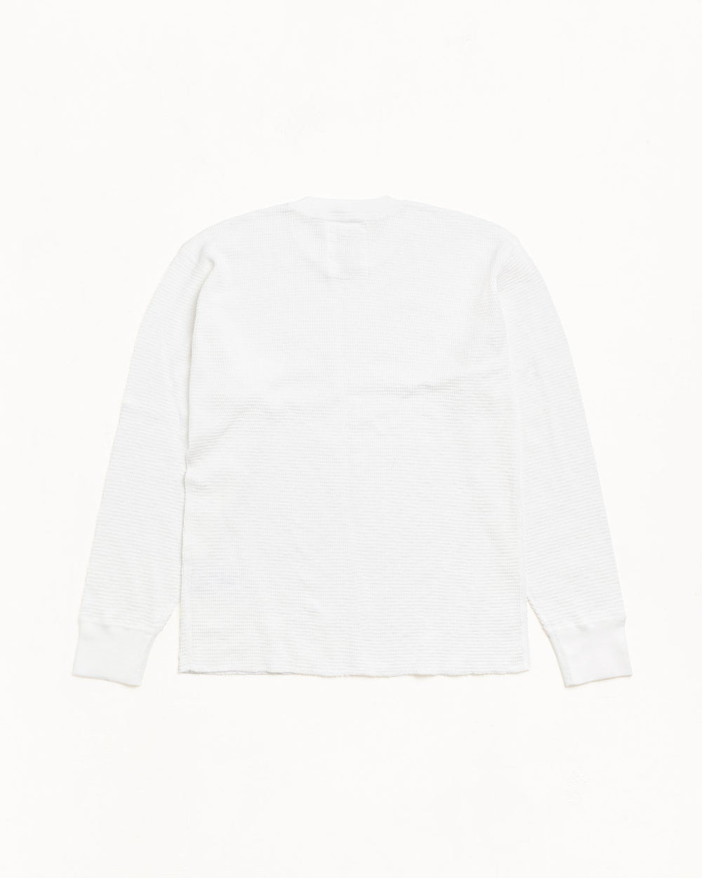 Pigment Dyed LS Thermal knit top in White | product-card-slider