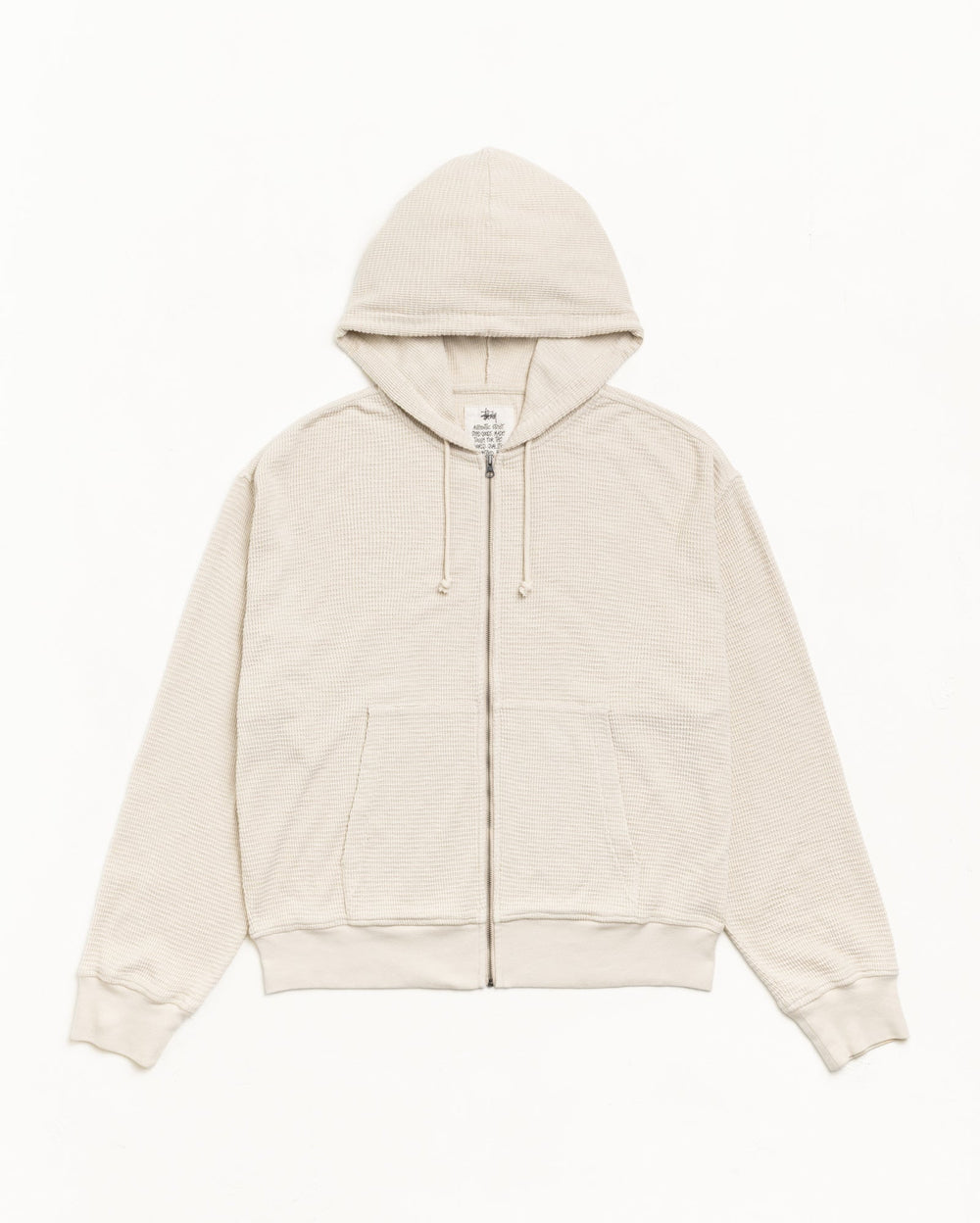 Lightweight Thermal Hoodie in Bone | hero:main:collection:button-ups,basic-tops,thermals,jerseys,new-arrivals,shirts,tops-shirts,all,tees,outerwear,denim,knits,accessories,sunglasses,hoodies,sweats,mens-hoodies-sweatshirts,shorts,pants,bottoms,crew-sweats,zip-ups,swim,sweatpants, | product-card-slider