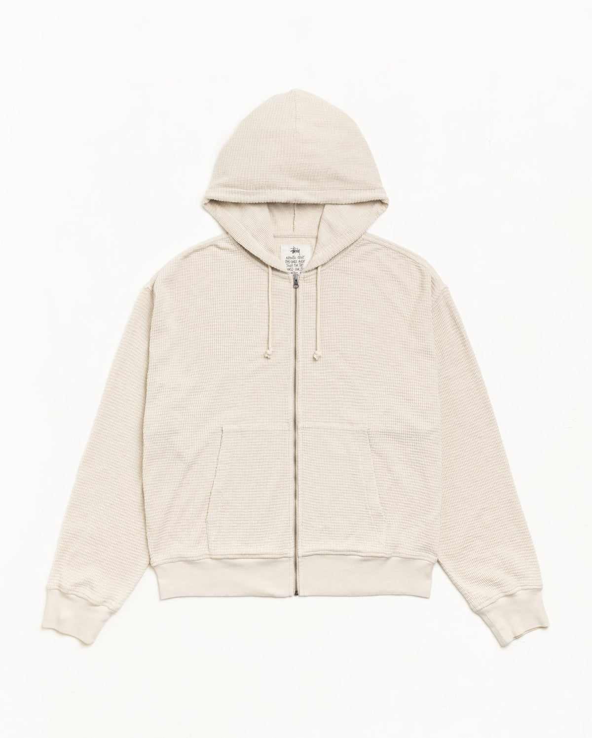 Lightweight Thermal Hoodie in Bone | hero:main:collection:button-ups,basic-tops,thermals,jerseys,new-arrivals,shirts,tops-shirts,all,tees,outerwear,denim,knits,accessories,sunglasses,hoodies,sweats,mens-hoodies-sweatshirts,shorts,pants,bottoms,crew-sweats,zip-ups,swim,sweatpants, | product-card-slider