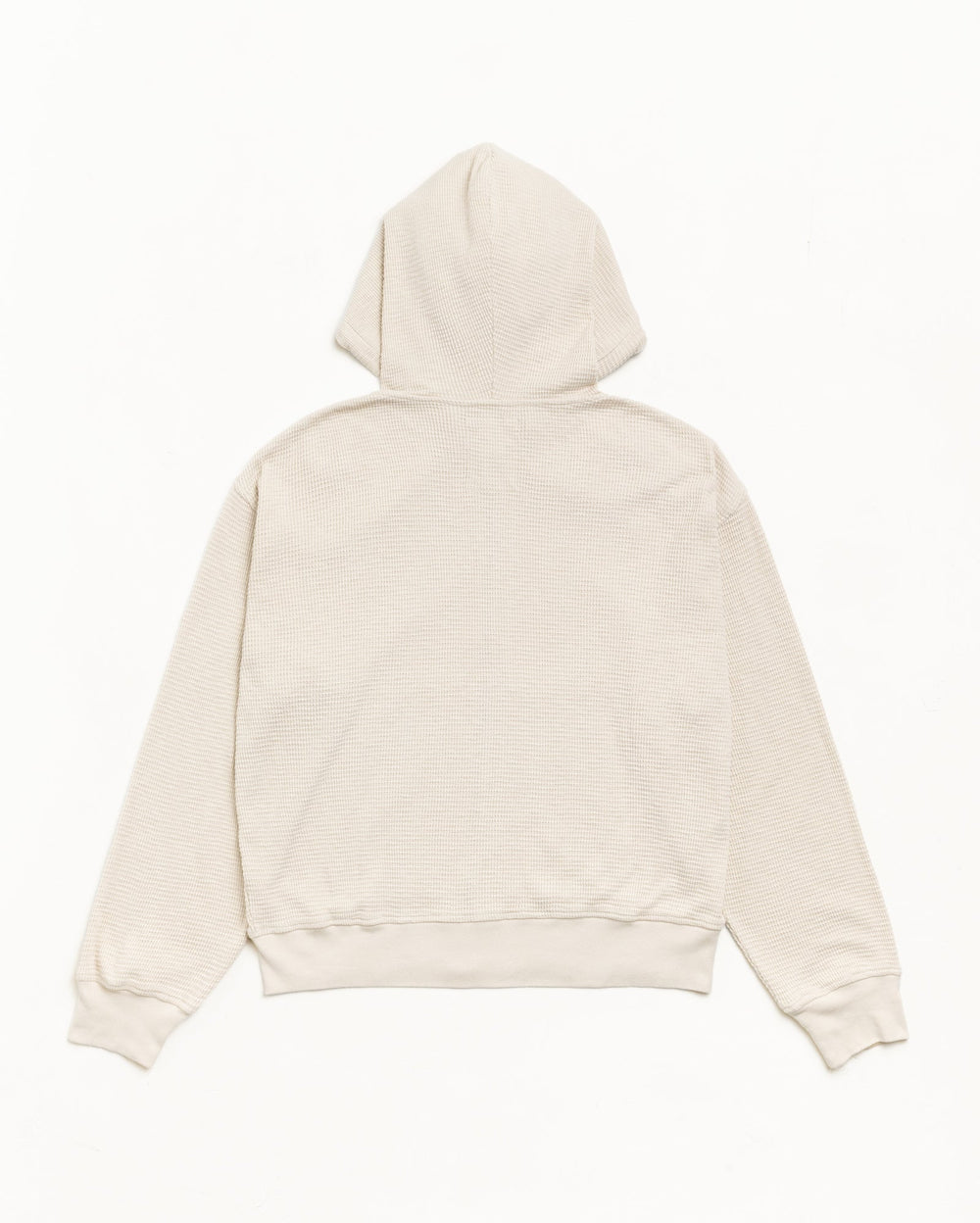 Stüssy Lightweight Thermal Hoodie Hoodie in the color Bone, back flat view
