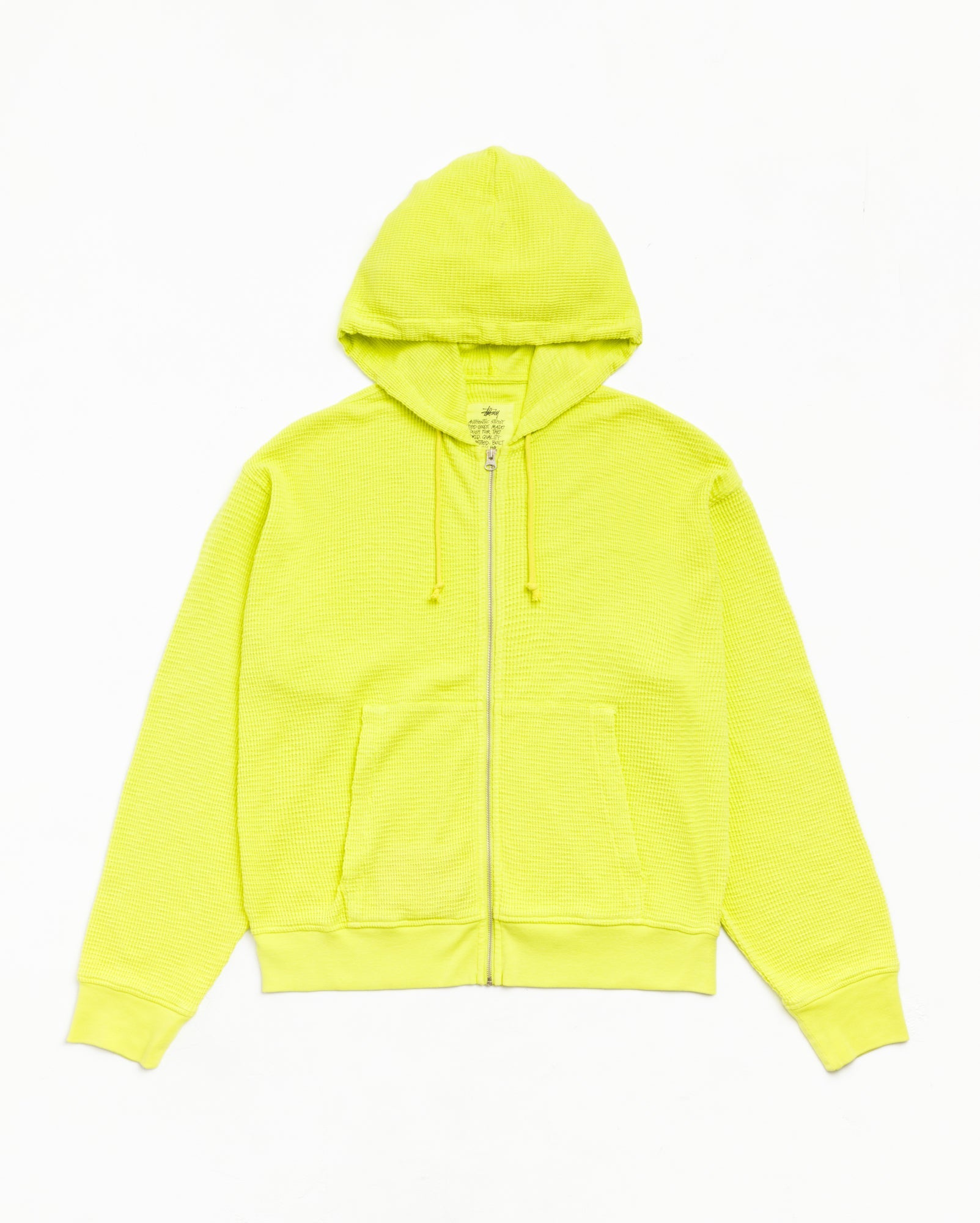 Light Weight Thermal Hood Unisex Long Sleeve In Lime | hero:main:collection:new-arrivals,shirts,tops-shirts,all,tees,outerwear,denim,knits,accessories,sunglasses,hoodies,sweats,mens-hoodies-sweatshirts,shorts,pants,bottoms,crew-sweats,zip-ups,swim,sweatpants,graphics,lazy-tees,swim,basic-9twenty,button-ups,shorts,cargos,denim-jeans,bottoms,bags,belts,wearables,gear,footwear,button-ups,basic-tops,jerseys,big-ol,classics,thermals,jackets,all, | product-card-slider