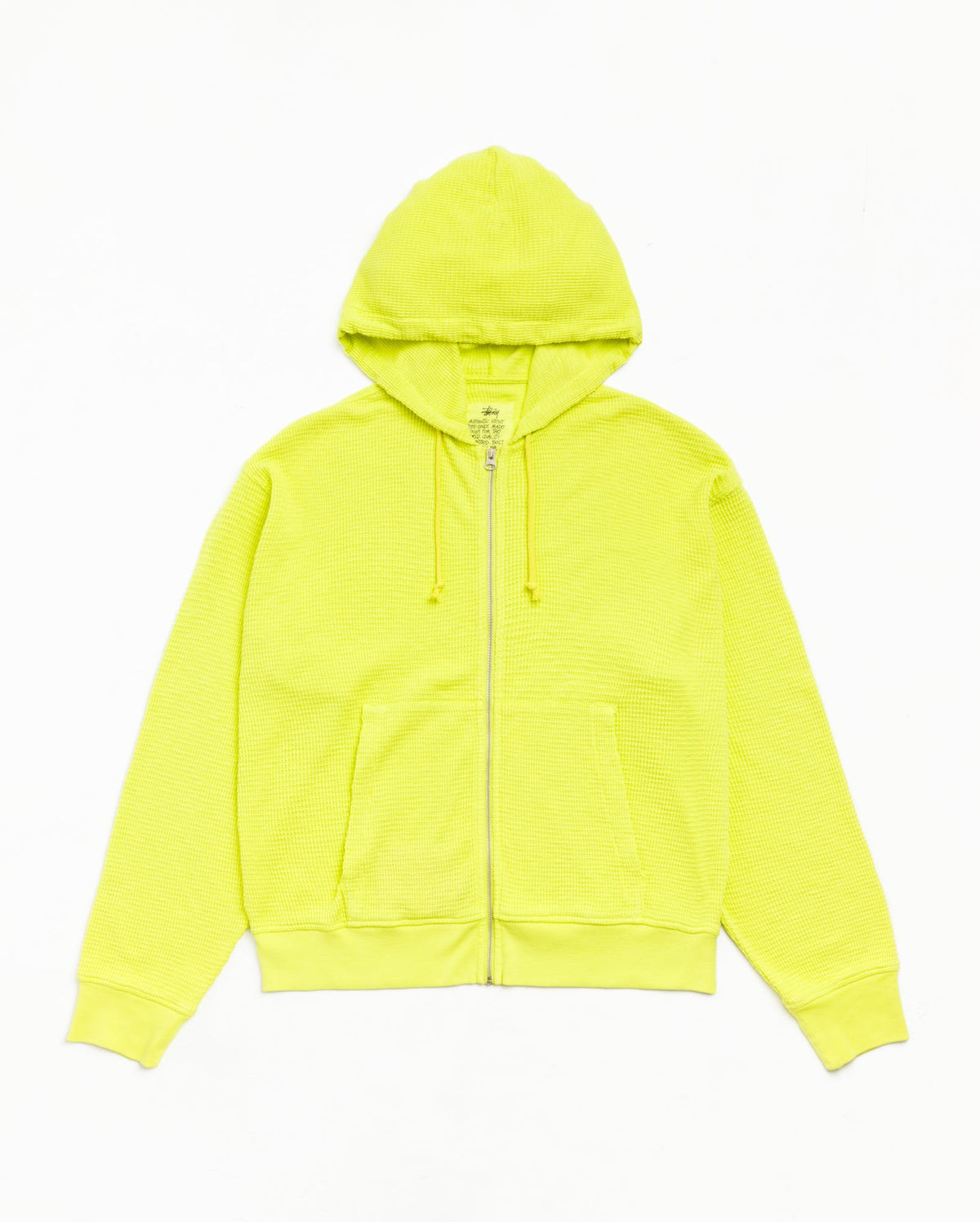 Light Weight Thermal Hood Unisex Long Sleeve In Lime | hero:main:collection:new-arrivals,shirts,tops-shirts,all,tees,outerwear,denim,knits,accessories,sunglasses,hoodies,sweats,mens-hoodies-sweatshirts,shorts,pants,bottoms,crew-sweats,zip-ups,swim,sweatpants,graphics,lazy-tees,swim,basic-9twenty,button-ups,shorts,cargos,denim-jeans,bottoms,bags,belts,wearables,gear,footwear,button-ups,basic-tops,jerseys,big-ol,classics,thermals,jackets,all, | product-card-slider