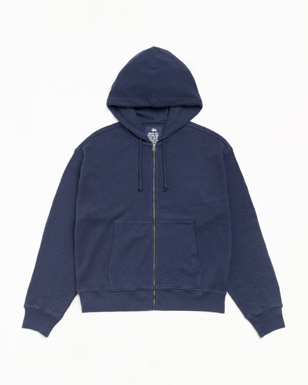 Light Weight Thermal Hood Unisex Long Sleeve In Navy | hero:main:collection:new-arrivals,shirts,tops-shirts,all,tees,outerwear,denim,knits,accessories,sunglasses,hoodies,sweats,mens-hoodies-sweatshirts,shorts,pants,bottoms,crew-sweats,zip-ups,swim,sweatpants,graphics,lazy-tees,swim,basic-9twenty,button-ups,shorts,cargos,denim-jeans,bottoms,bags,belts,wearables,gear,footwear,button-ups,basic-tops,jerseys,big-ol,classics,thermals,jackets,all, | product-card-slider