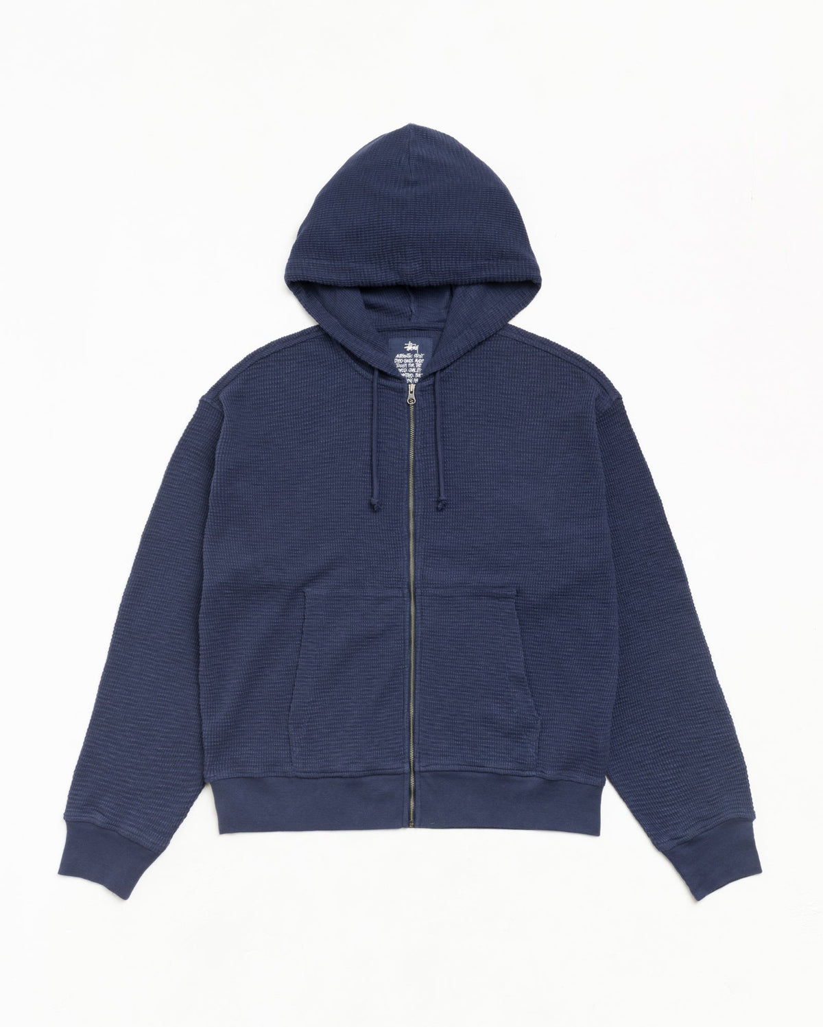 Light Weight Thermal Hood Unisex Long Sleeve In Navy | hero:main:collection:new-arrivals,shirts,tops-shirts,all,tees,outerwear,denim,knits,accessories,sunglasses,hoodies,sweats,mens-hoodies-sweatshirts,shorts,pants,bottoms,crew-sweats,zip-ups,swim,sweatpants,graphics,lazy-tees,swim,basic-9twenty,button-ups,shorts,cargos,denim-jeans,bottoms,bags,belts,wearables,gear,footwear,button-ups,basic-tops,jerseys,big-ol,classics,thermals,jackets,all, | product-card-slider