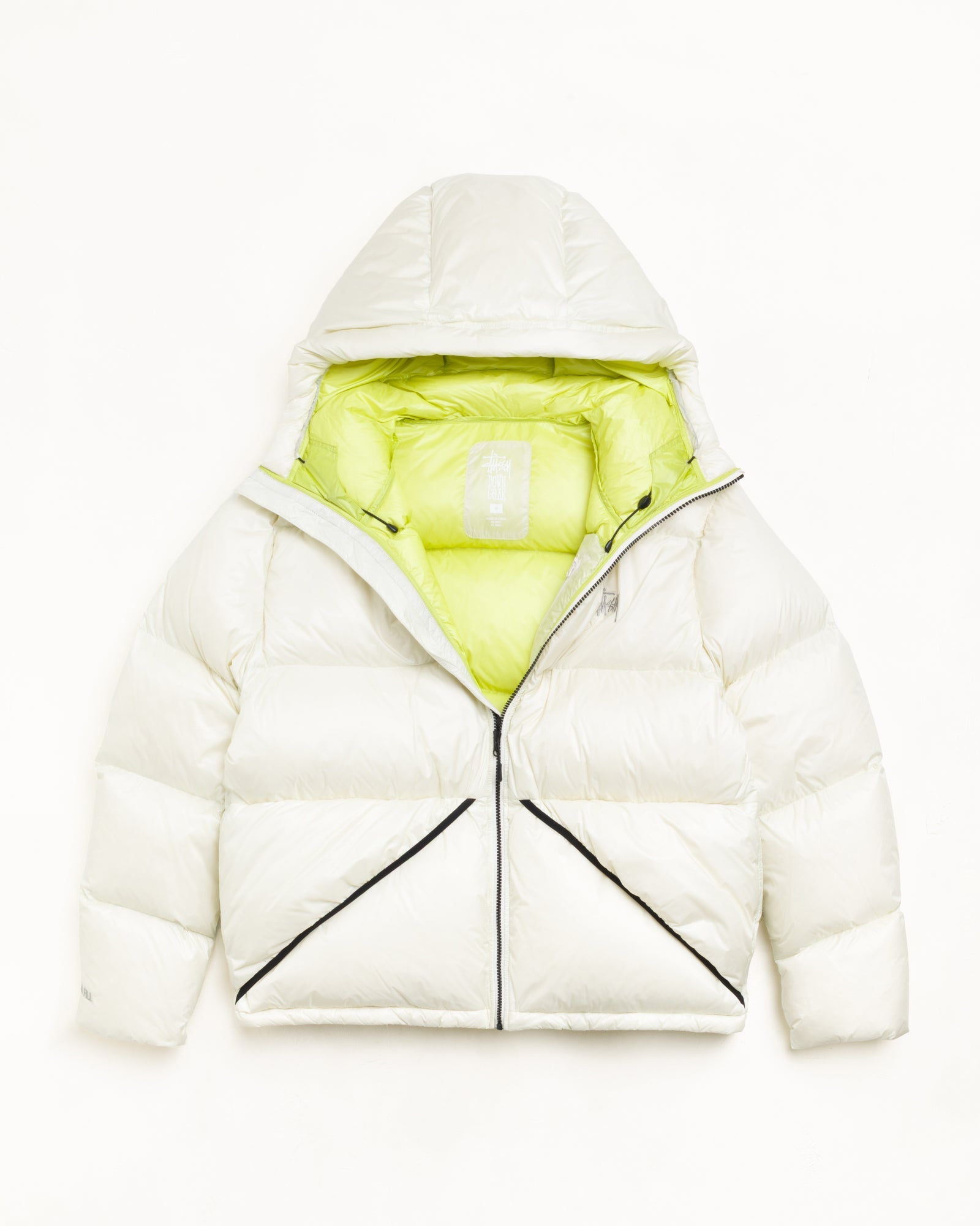 Micro Ripstop Down Parka Unisex Long Sleeve In Bone