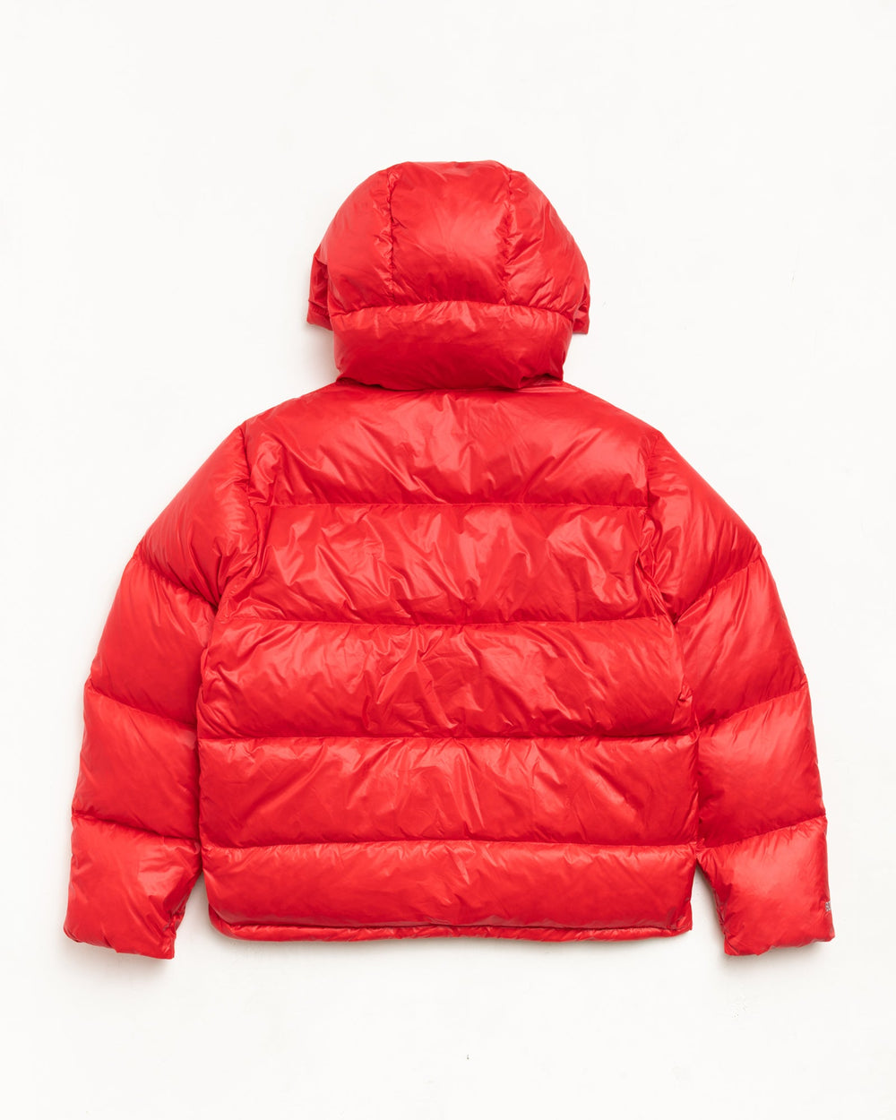Micro Ripstop Down Parka Unisex Long Sleeve In Red
