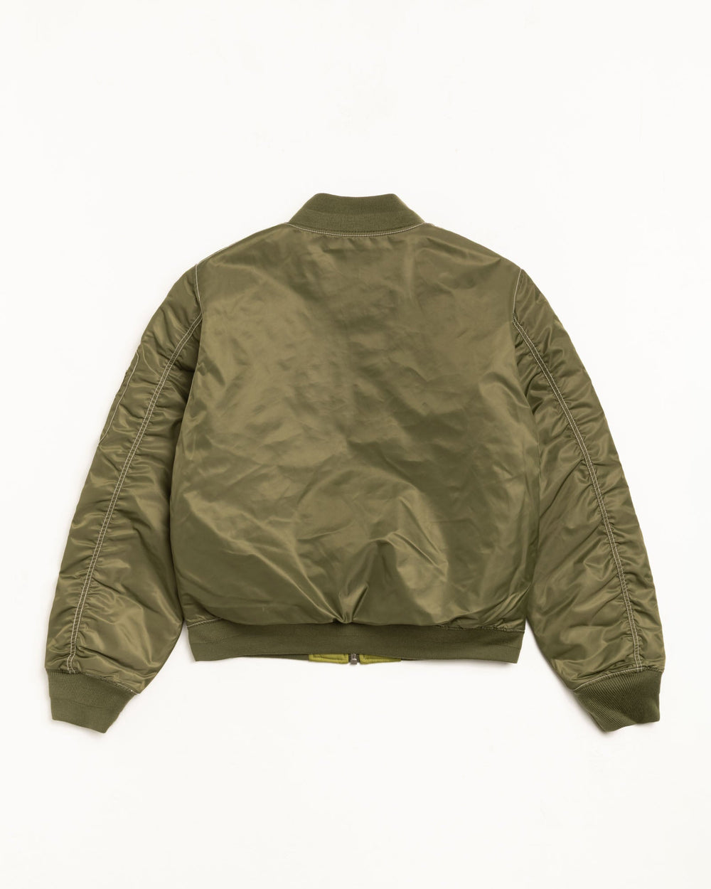 Built Bomber Jacket Mens Long Sleeve In Olive