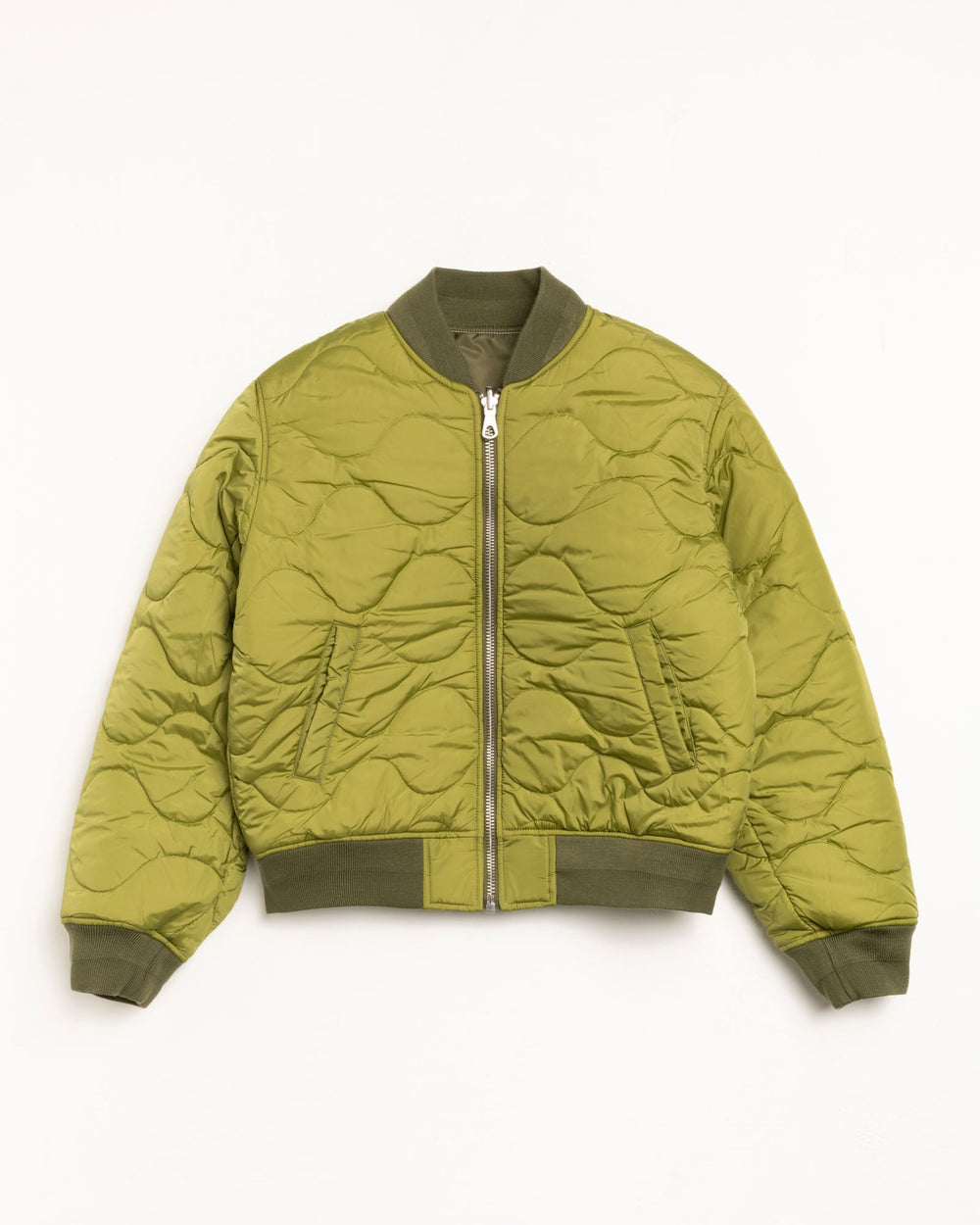 Built Bomber Jacket Mens Long Sleeve In Olive
