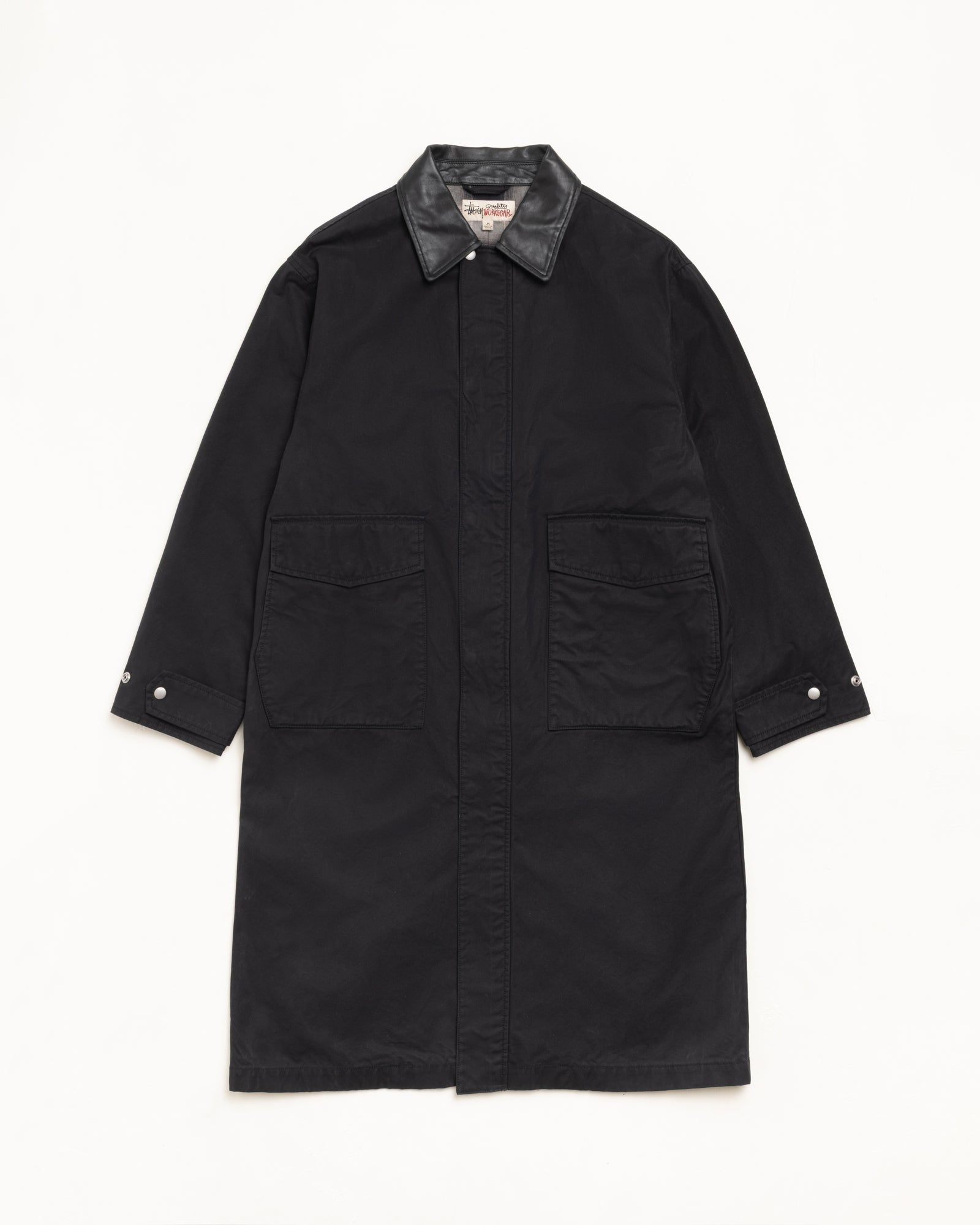Duster Mens Long Sleeve In Black | hero:main:collection:new-arrivals,shirts,tops-shirts,all,tees,outerwear,denim,knits,accessories,sunglasses,hoodies,sweats,mens-hoodies-sweatshirts,shorts,pants,bottoms | product-card-slider