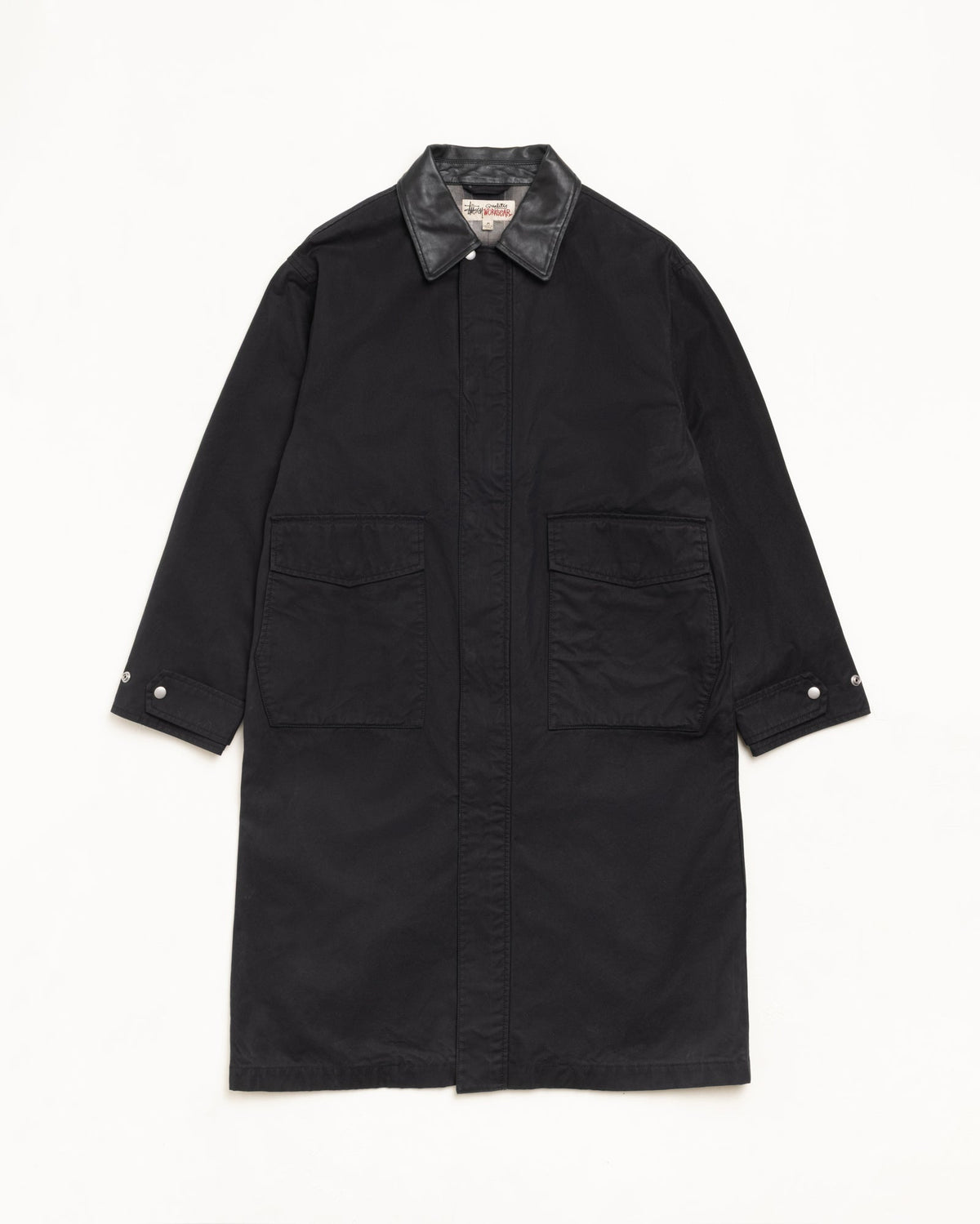 Duster Mens Long Sleeve In Black | hero:main:collection:new-arrivals,shirts,tops-shirts,all,tees,outerwear,denim,knits,accessories,sunglasses,hoodies,sweats,mens-hoodies-sweatshirts,shorts,pants,bottoms | product-card-slider