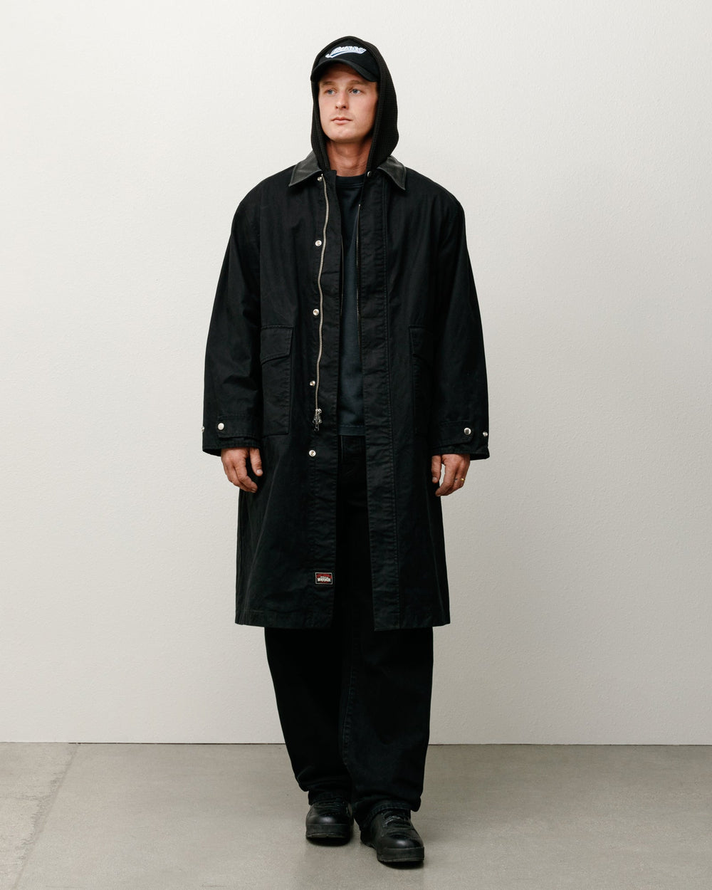 Duster Mens Long Sleeve In Black | product-card-slider