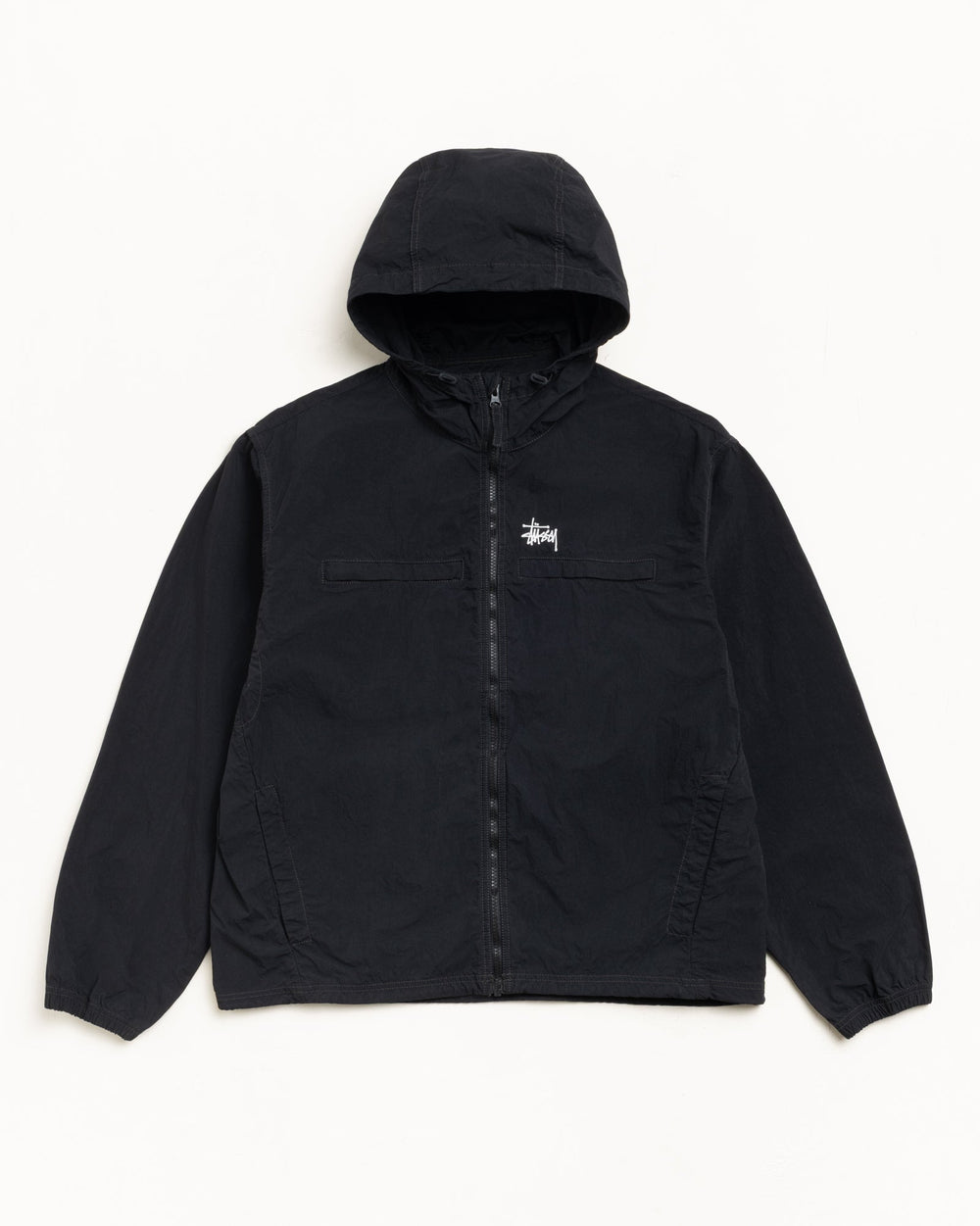 Lightweight Hooded Jacket Mens Long Sleeve In Black | hero:main:collection:new-arrivals,shirts,tops-shirts,all,tees,outerwear,denim,knits,accessories,sunglasses,hoodies,sweats,mens-hoodies-sweatshirts,shorts,pants,bottoms | product-card-slider