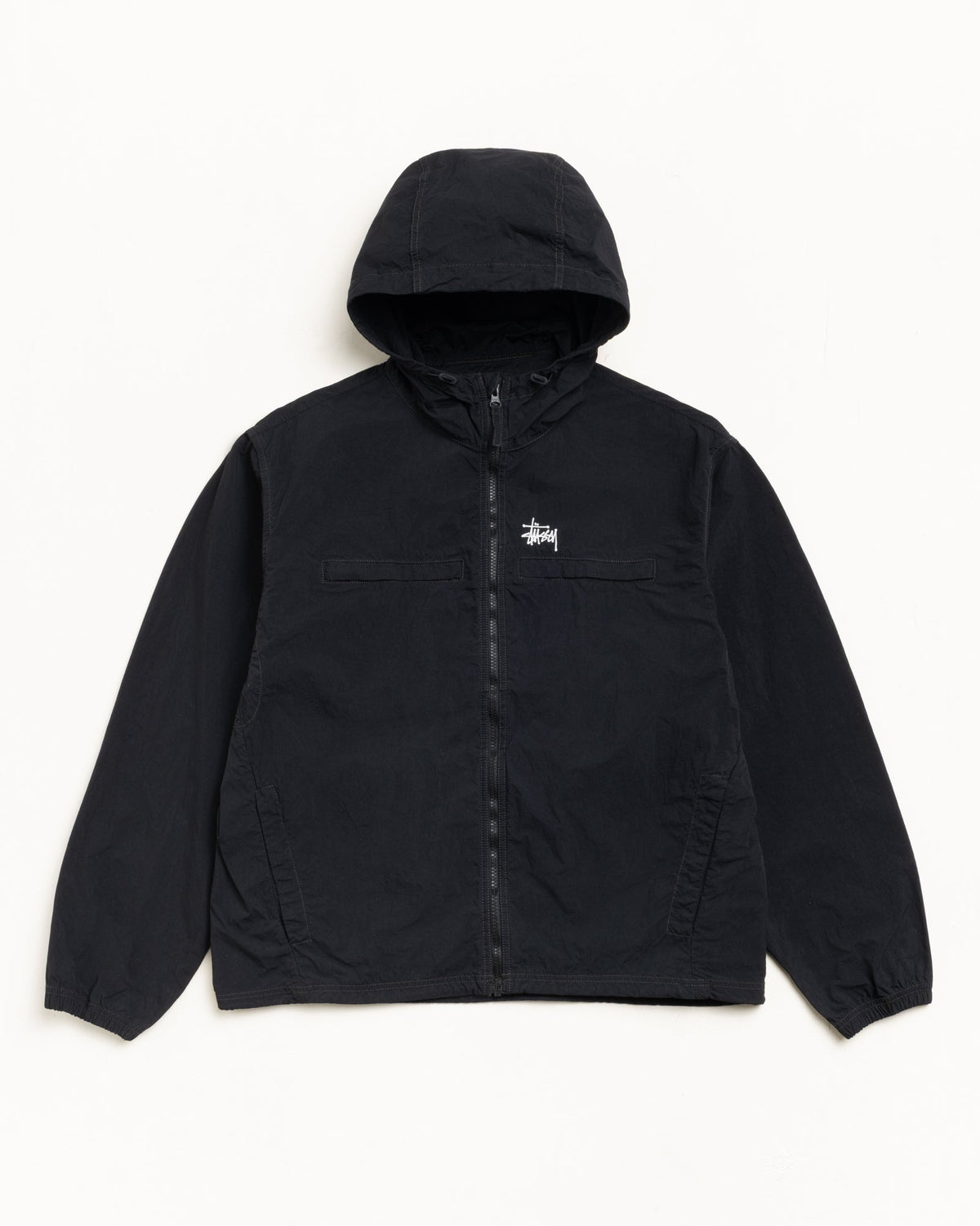 Lightweight Hooded Jacket Mens Long Sleeve In Black | hero:main:collection:new-arrivals,shirts,tops-shirts,all,tees,outerwear,denim,knits,accessories,sunglasses,hoodies,sweats,mens-hoodies-sweatshirts,shorts,pants,bottoms | product-card-slider