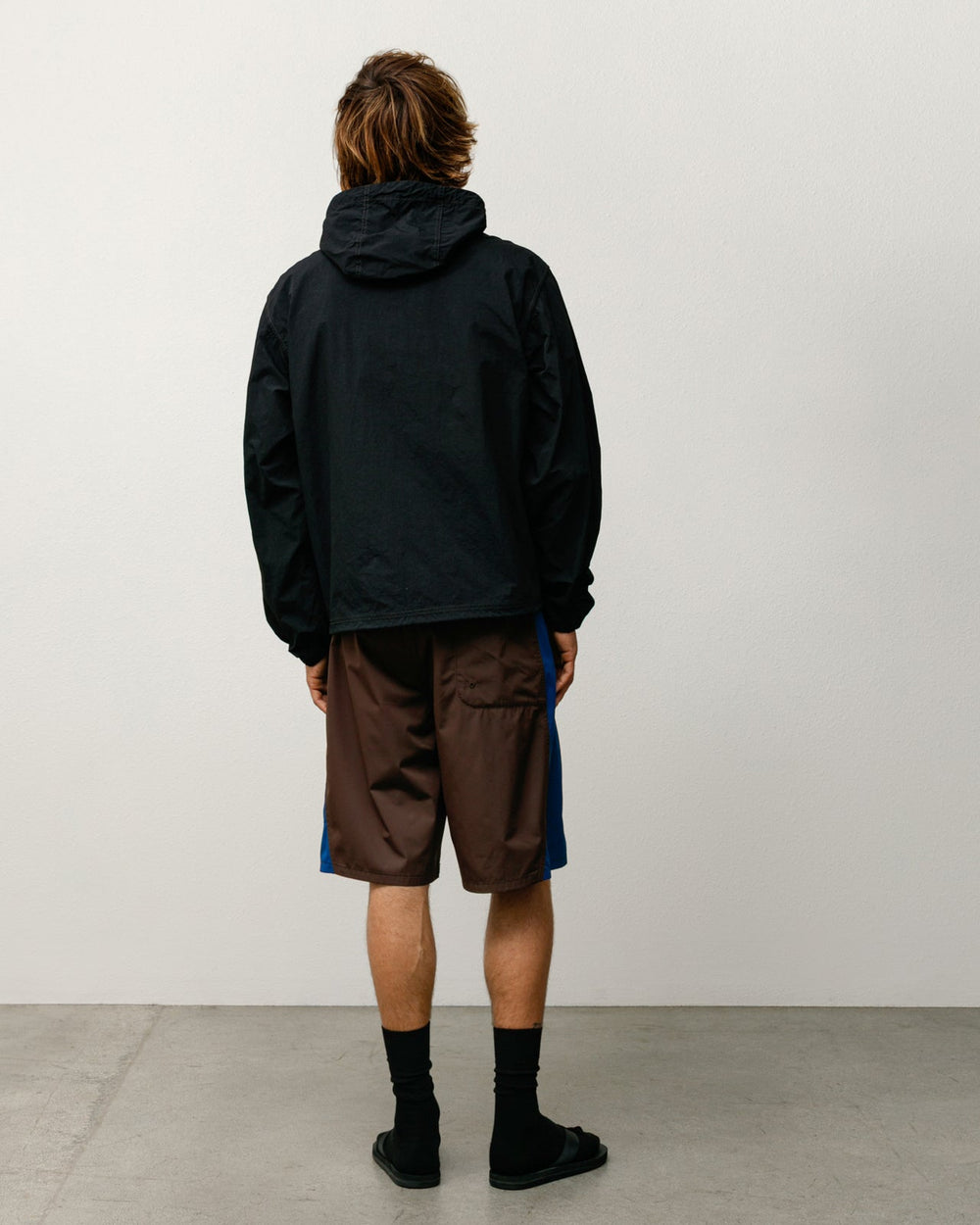 Lightweight Hooded Jacket Mens Long Sleeve In Black