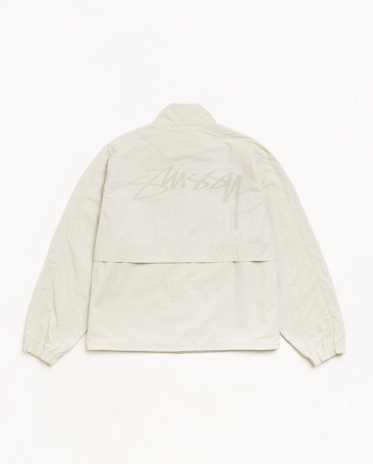 Lightweight Mock Jacket Unisex Long Sleeve In Bone | hero:main:collection:new-arrivals,shirts,tops-shirts,all,tees,outerwear,denim,knits,accessories,sunglasses,hoodies,sweats,mens-hoodies-sweatshirts,shorts,pants,bottoms,crew-sweats,zip-ups,swim,sweatpants,graphics,lazy-tees,swim,basic-9twenty,button-ups,shorts,cargos,denim-jeans,bottoms,bags,belts,wearables,gear,footwear,button-ups,basic-tops,jerseys,big-ol,classics,slim,jackets,all, | product-card-slider