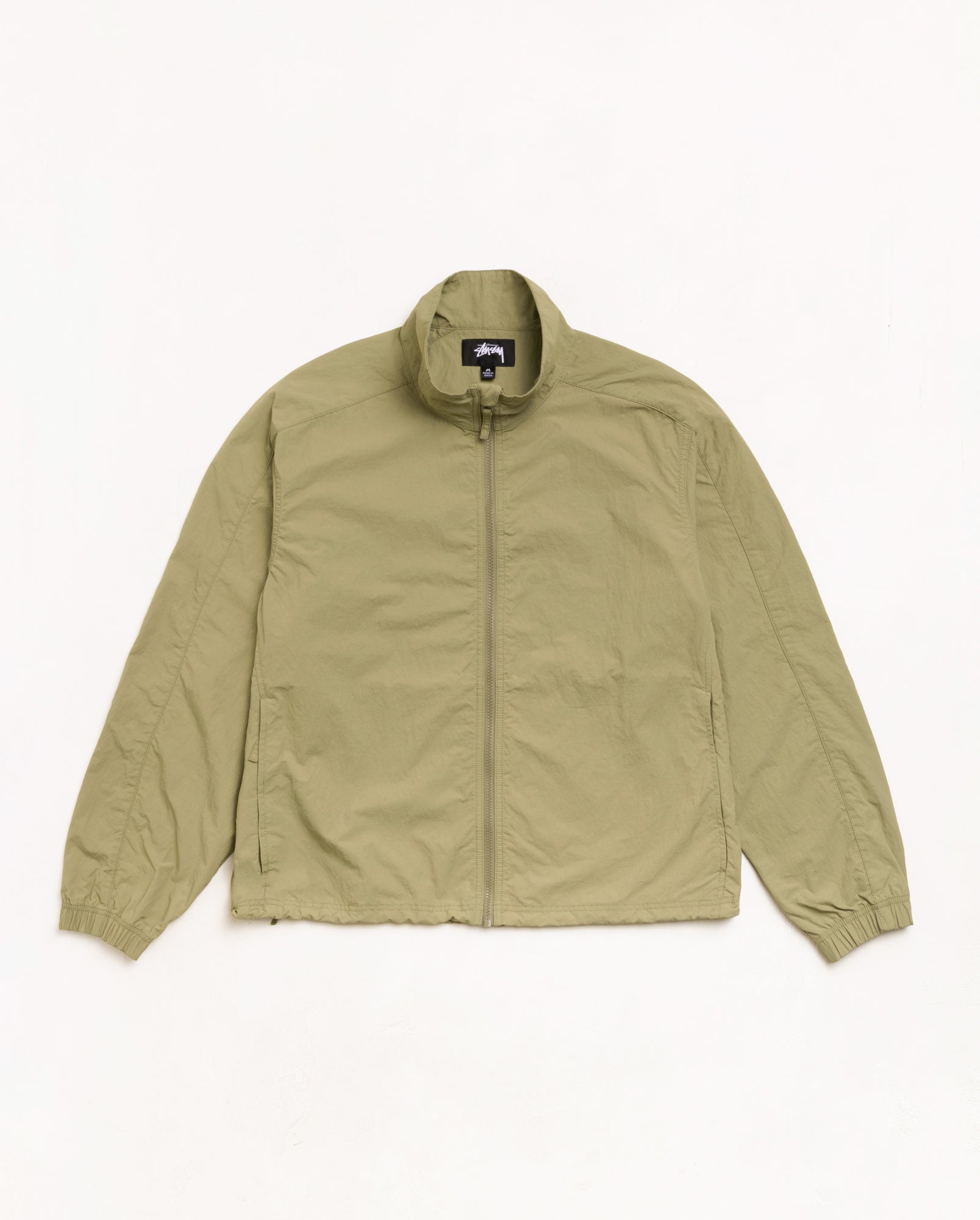 Lightweight Mock Jacket Unisex Long Sleeve In Khaki | product-card-slider